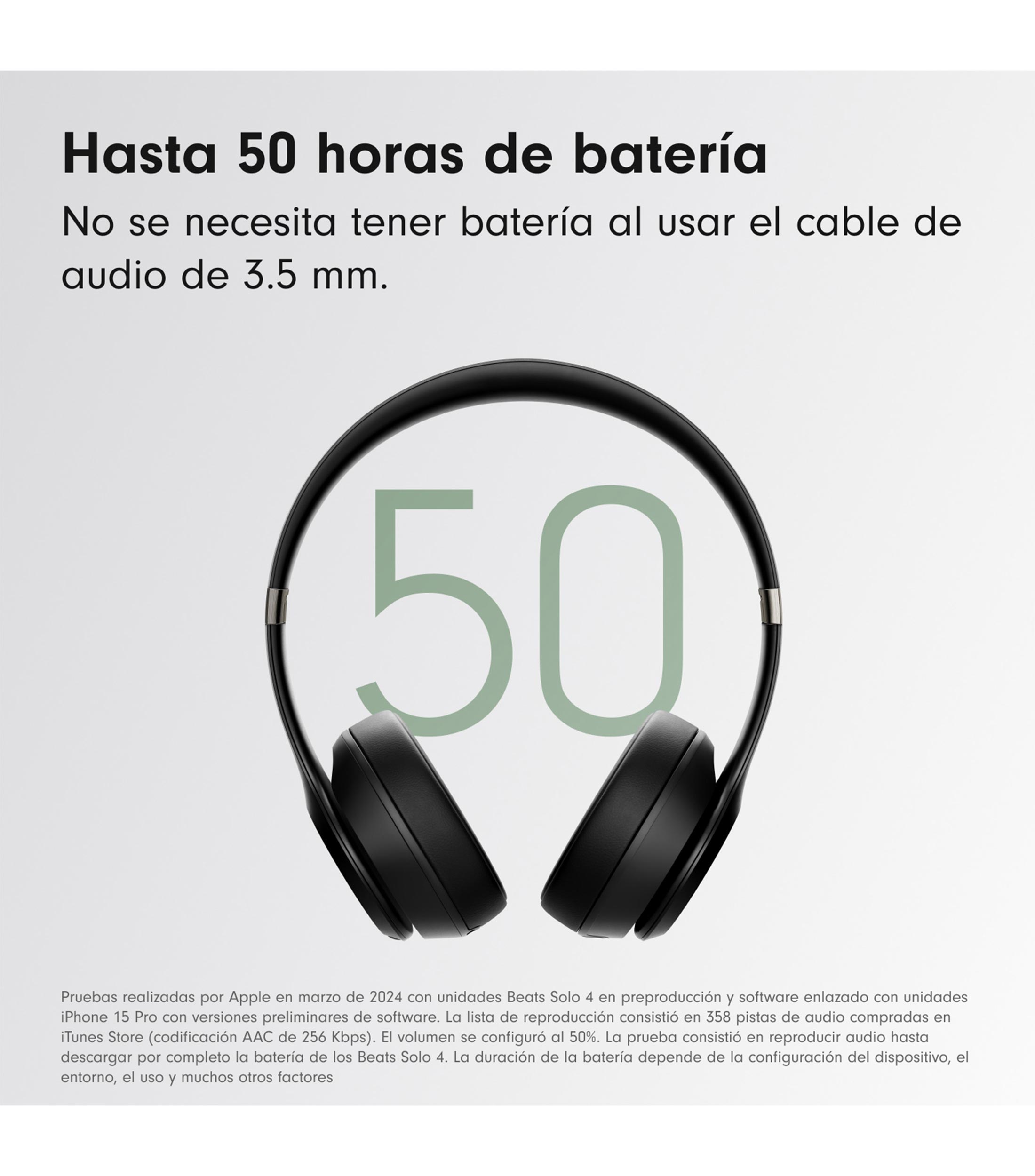 Audífonos inalámbricos Bluetooth 5.3 Solo4 Matte Black
