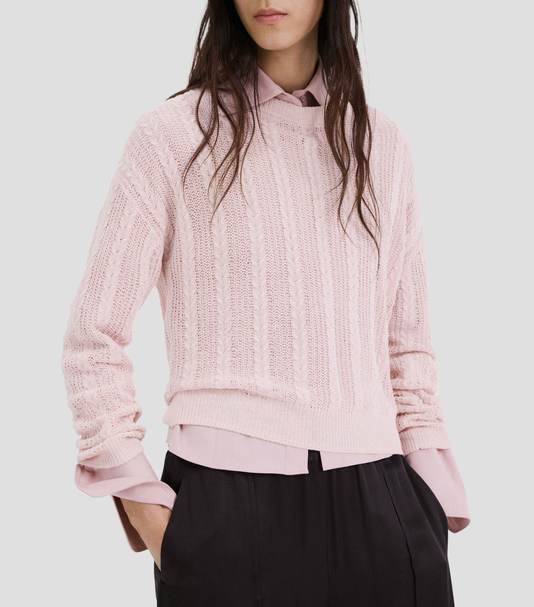 Suéter cuello redondo Mujer