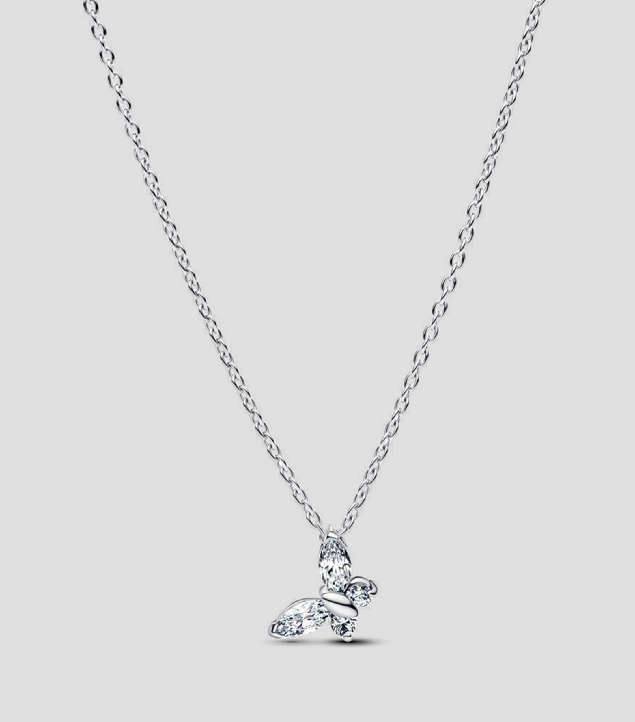 Collar en plata esterlina mariposa Unisex