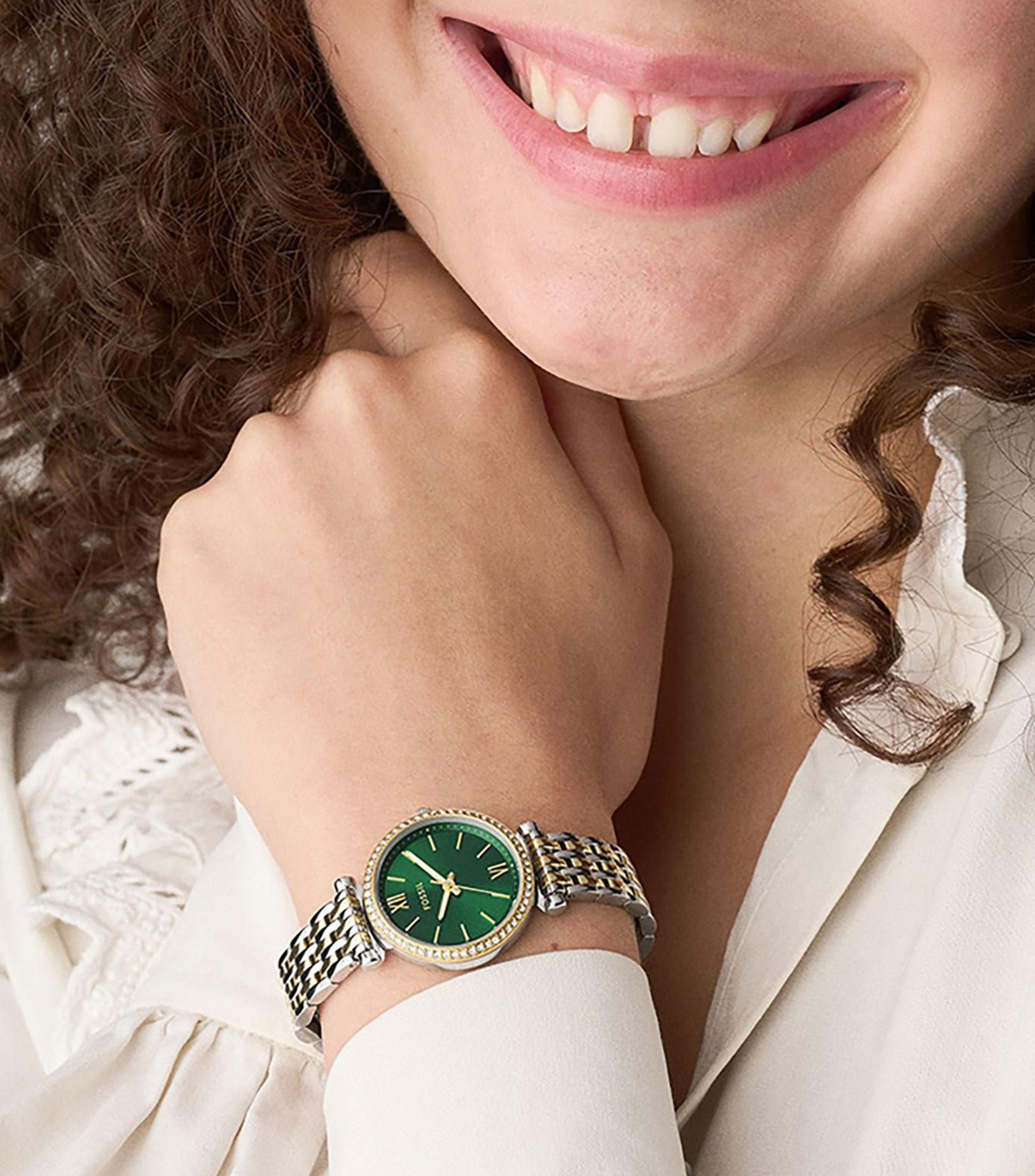 Reloj para mujer Carlie casual, plateado