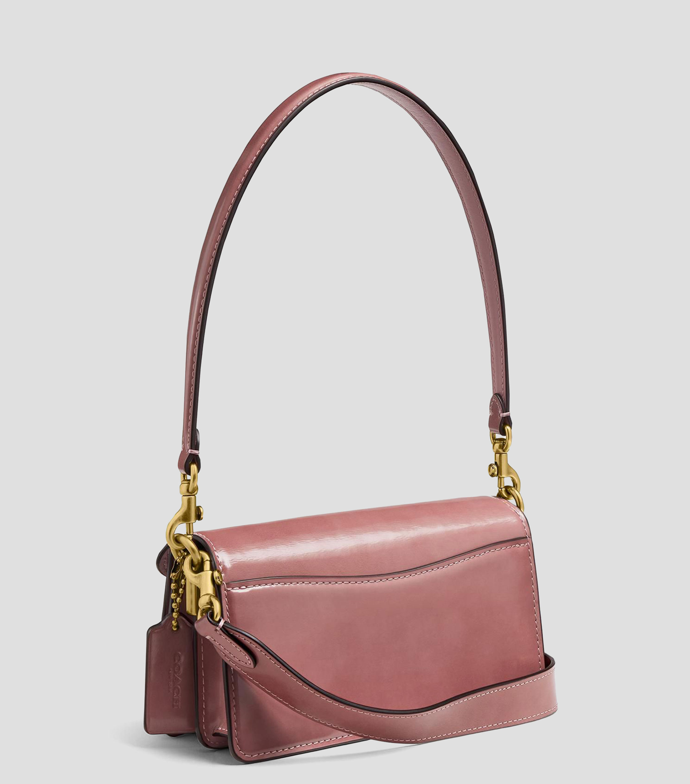 Bolsa shoulder en piel lisa Mujer