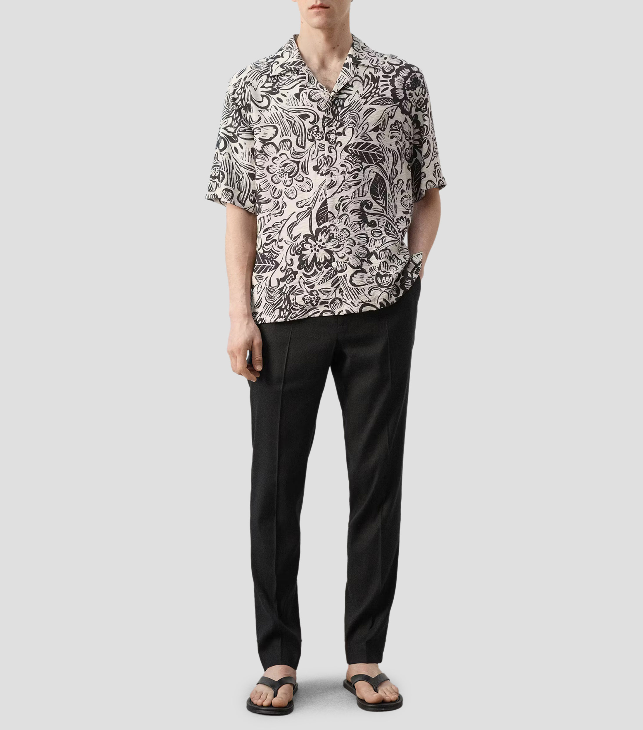 Camisa fantasía manga corta Hombre