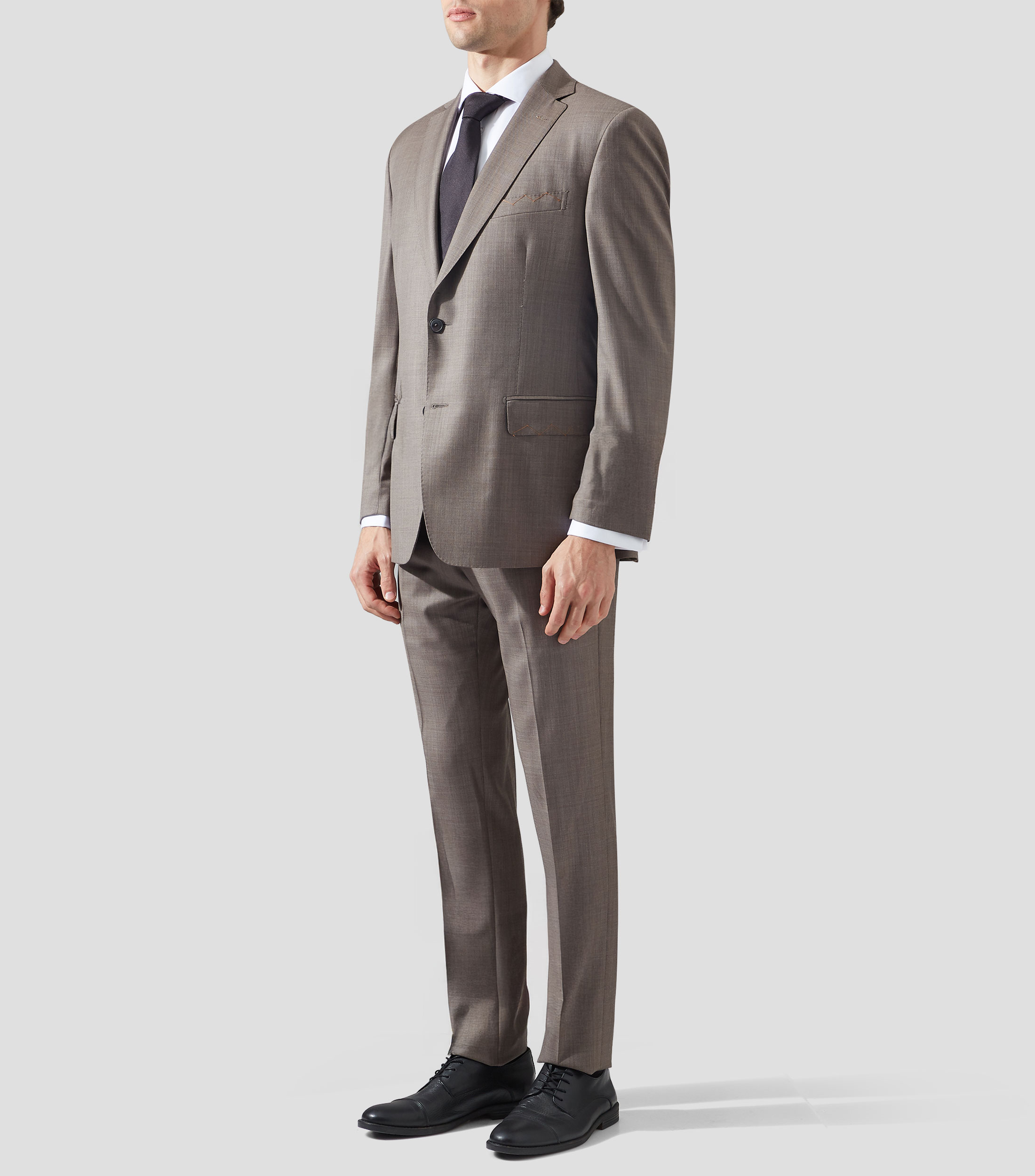 Traje corte slim liso Hombre