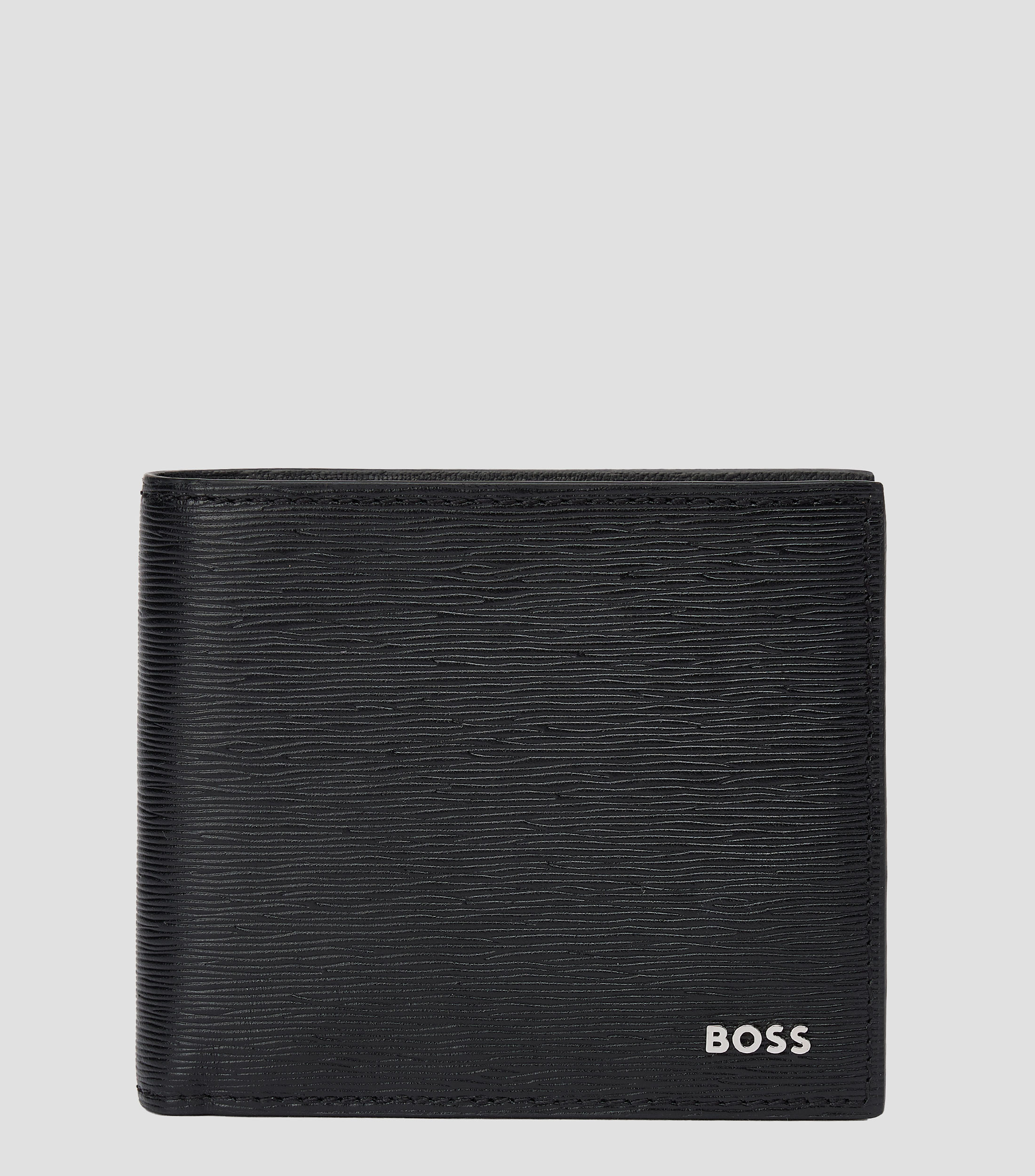 Cartera Luminary bifold de piel con logo Hombre