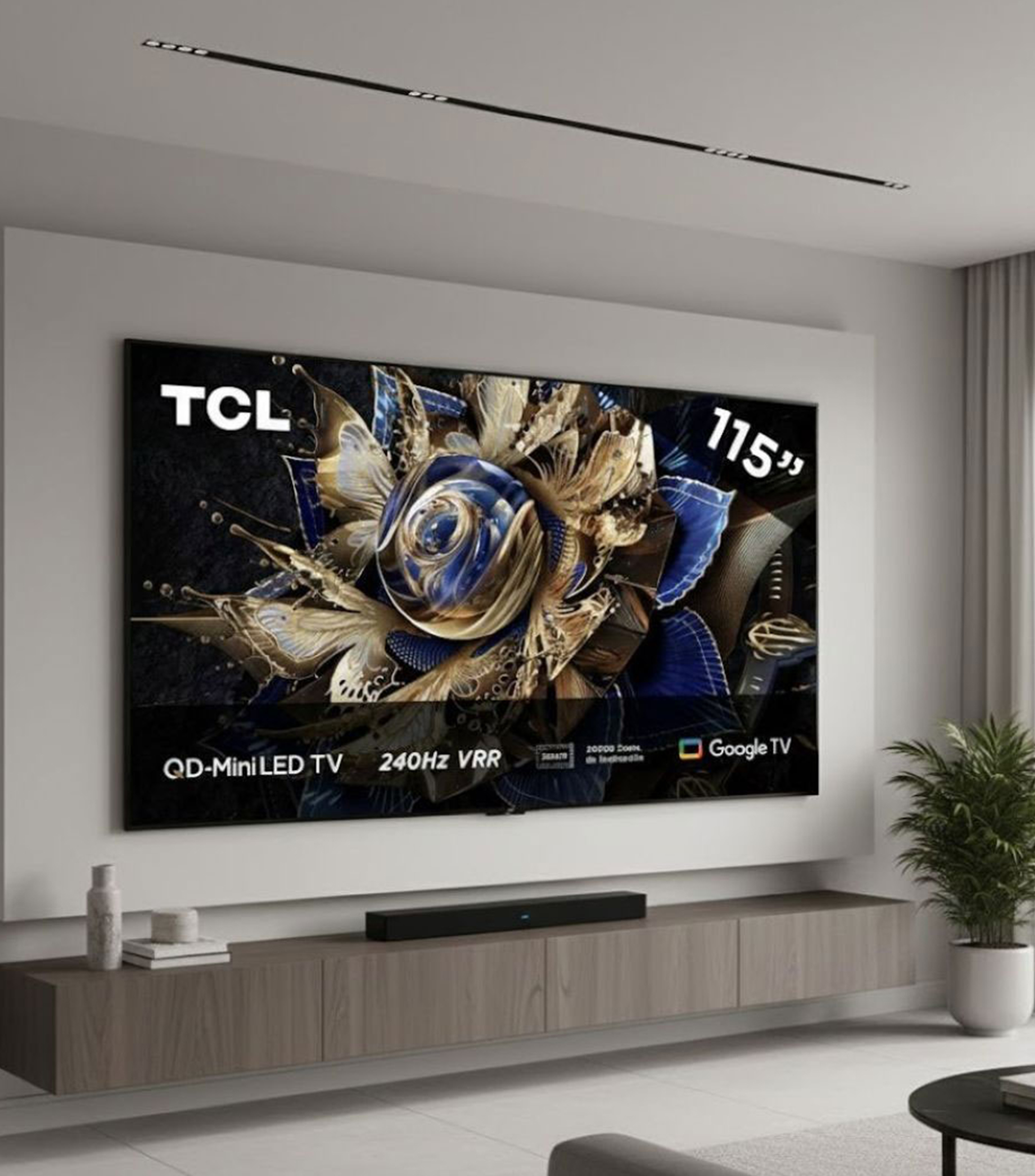 Pantalla 115 pulgadas Plana LED 4K AiPQ Pro Quad Core 115QM891G