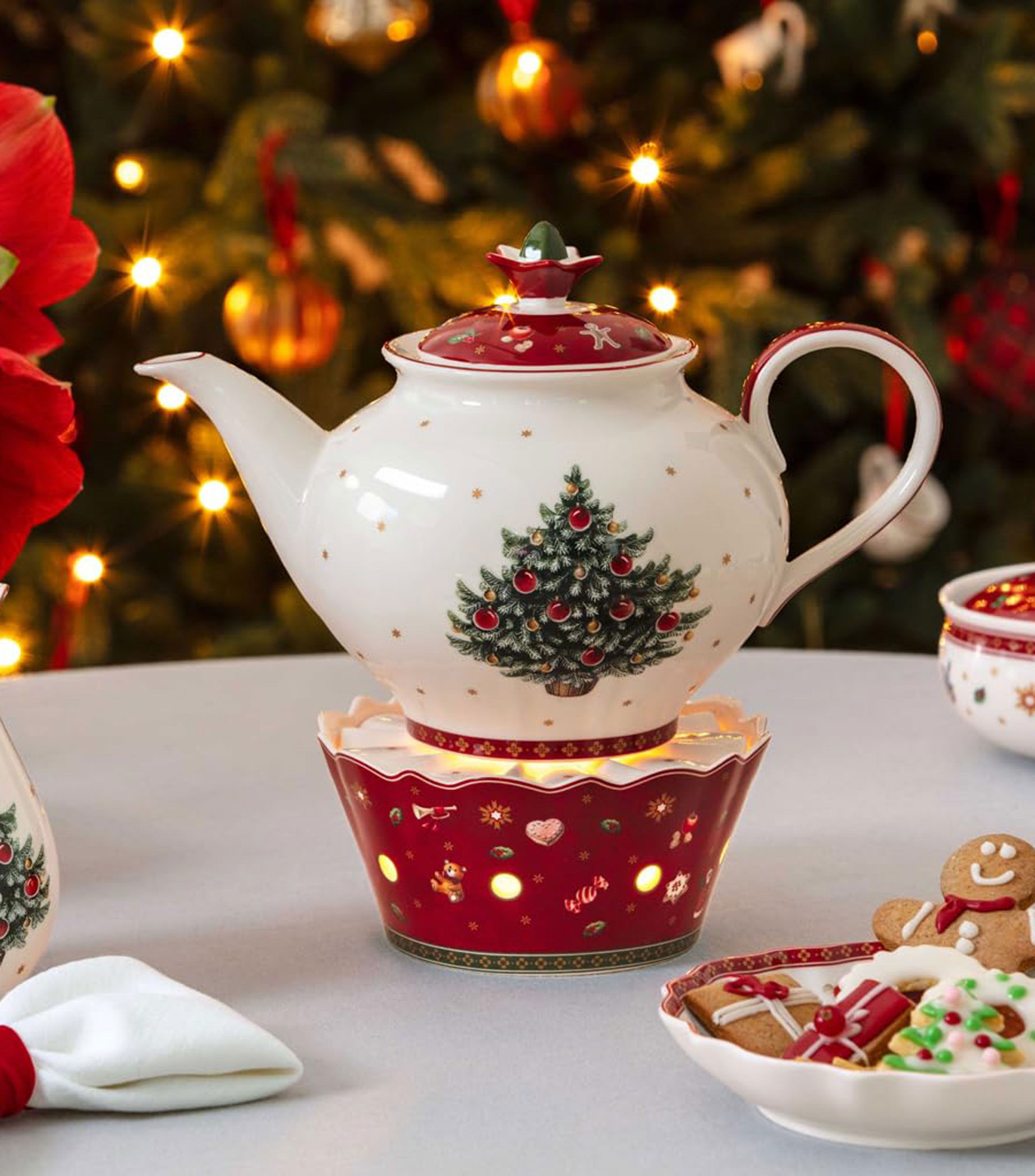 Calentador de tetera Toy's Delight navideño