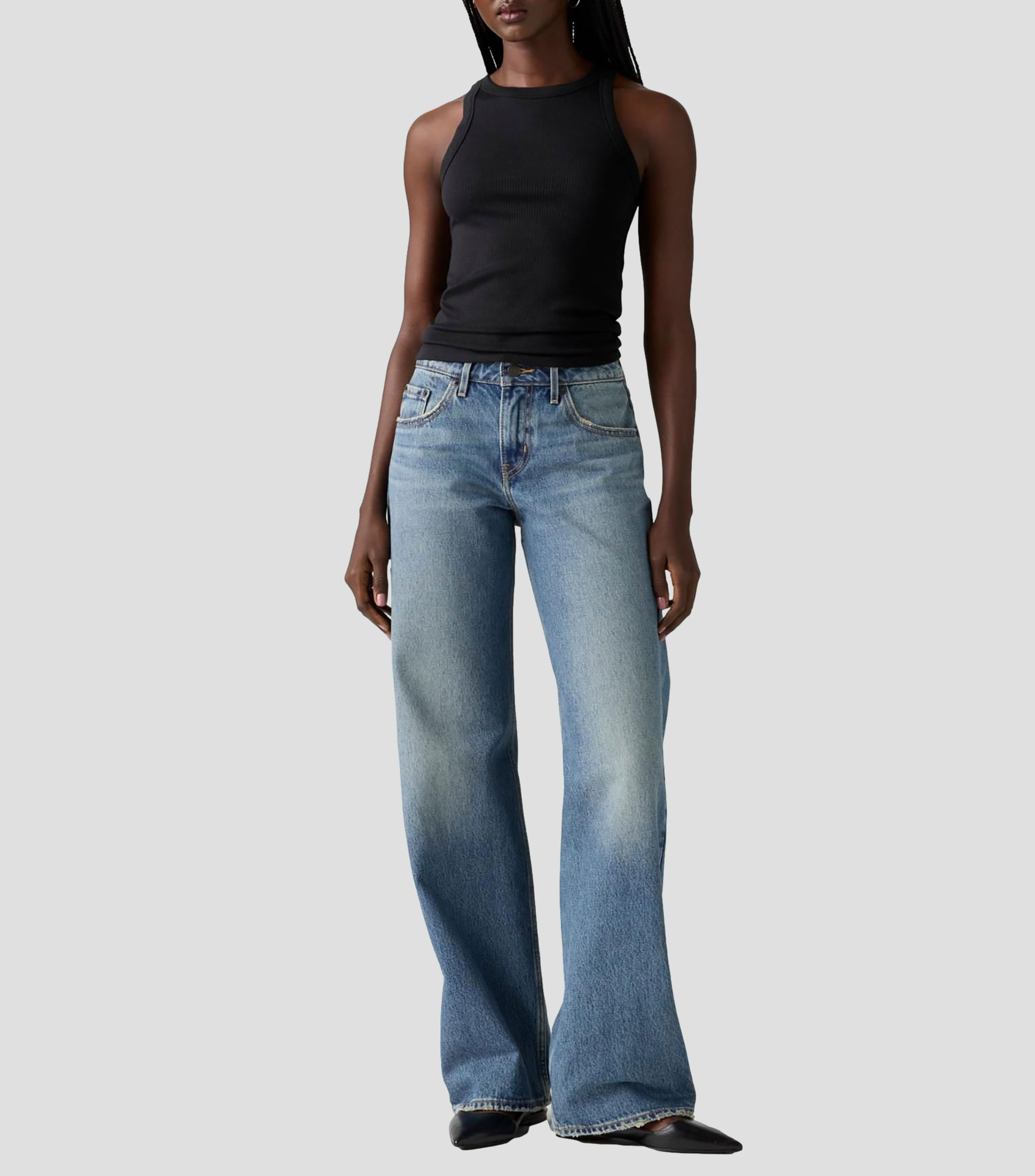 Jeans de corte relaxed Mujer