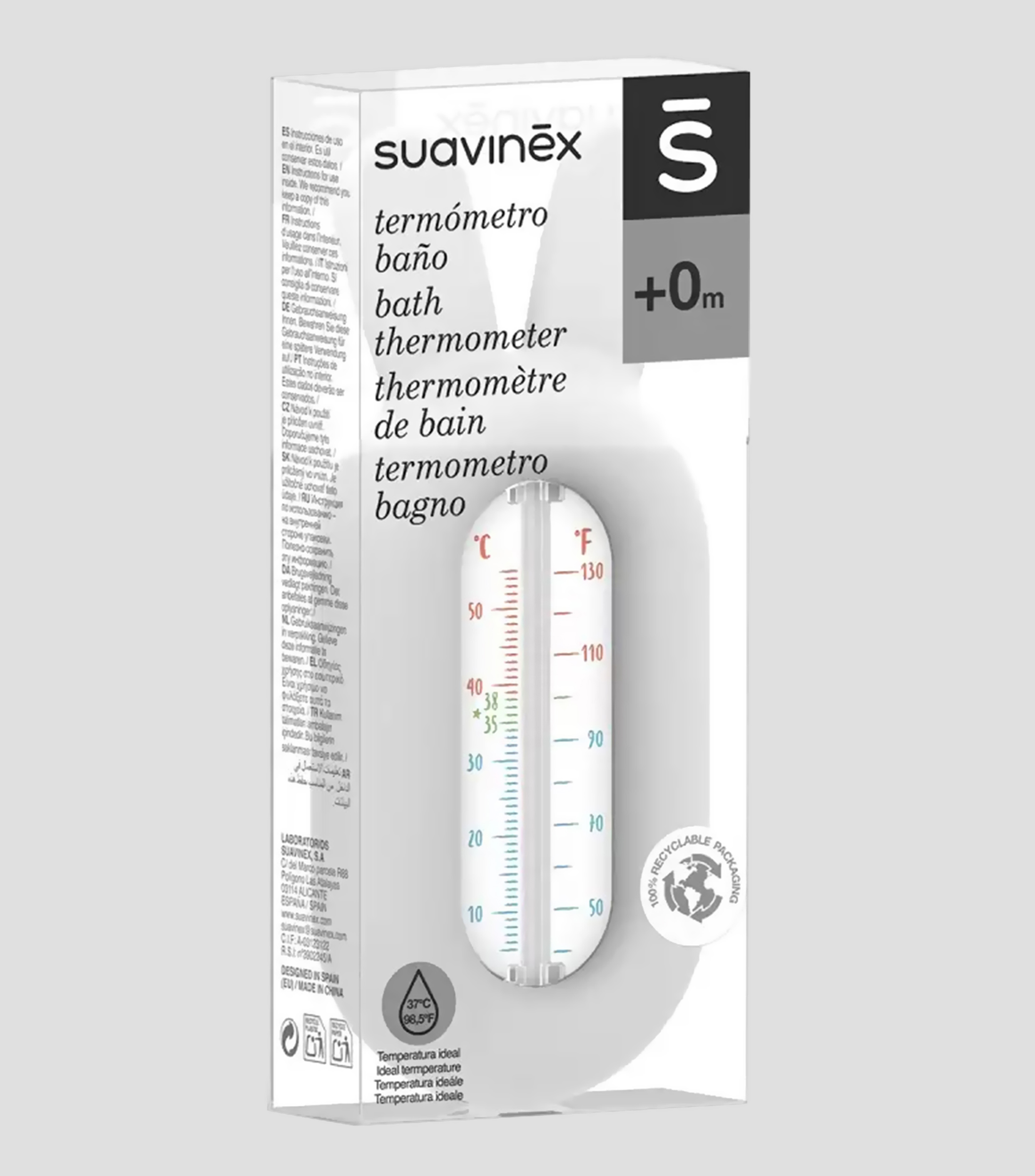 Termometro de bano para Bebe Blanco