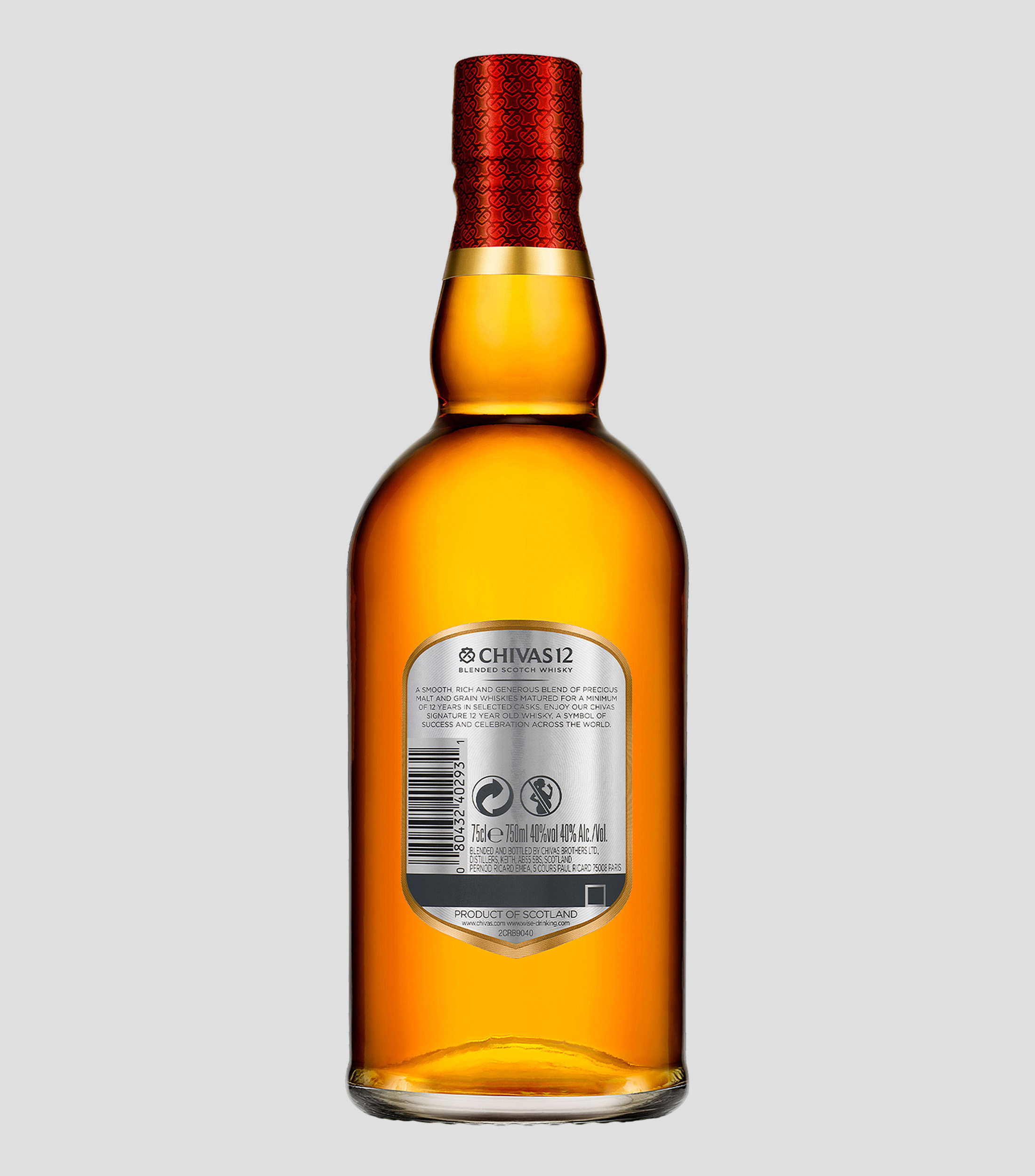 Whisky Chivas Regal 12 Años, 750 ml