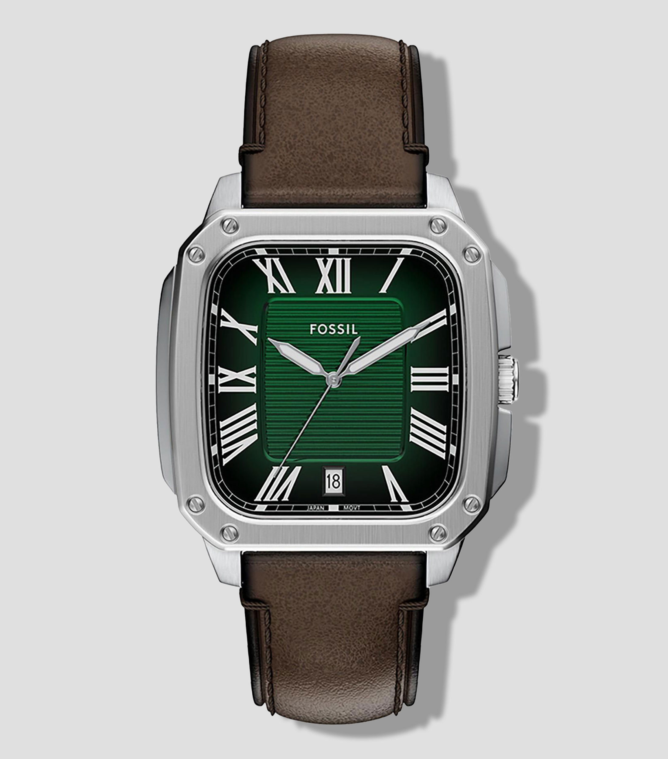 Reloj para hombre Crosby casual plateado