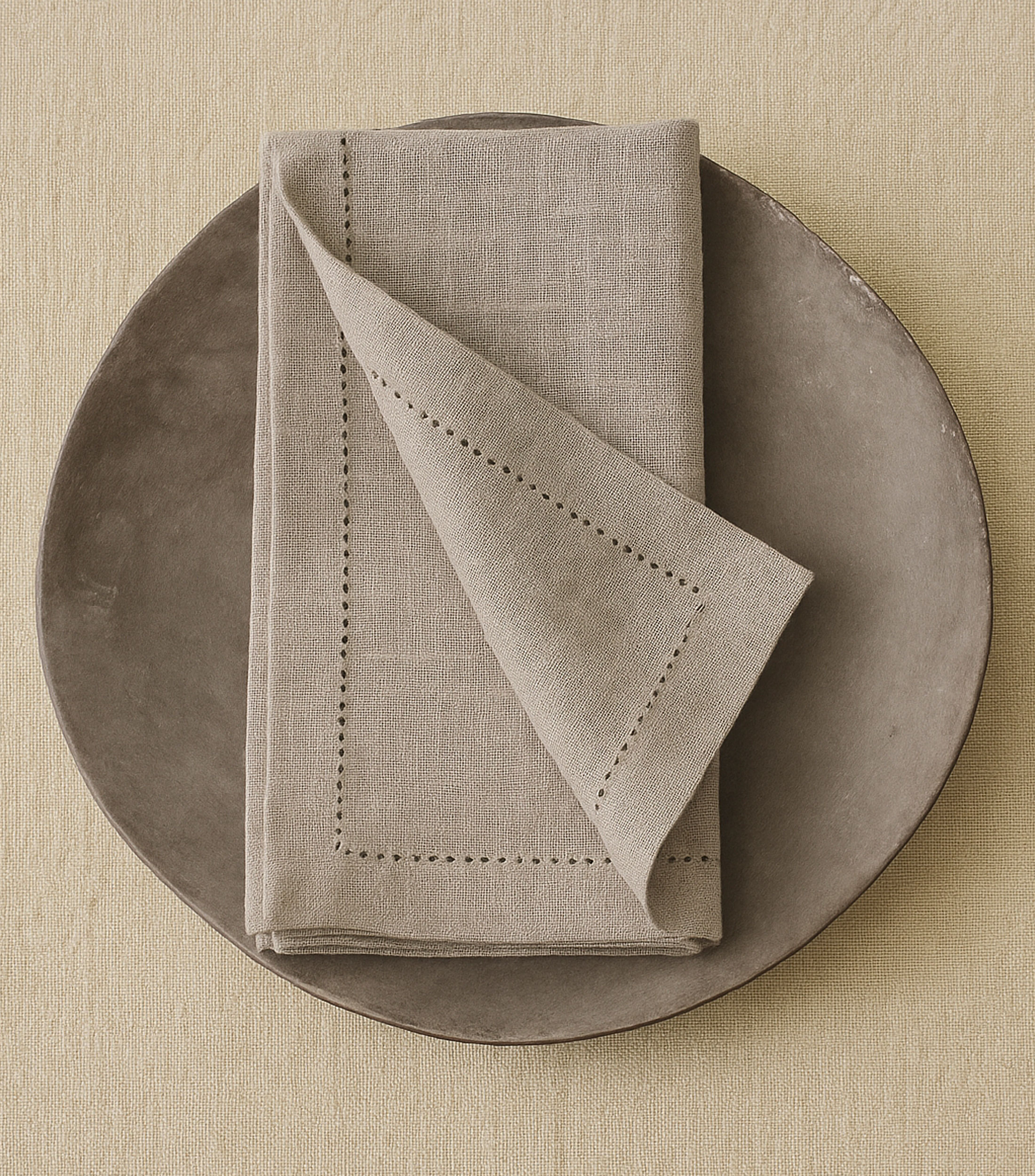 Servilleta Vainica Gris Plata