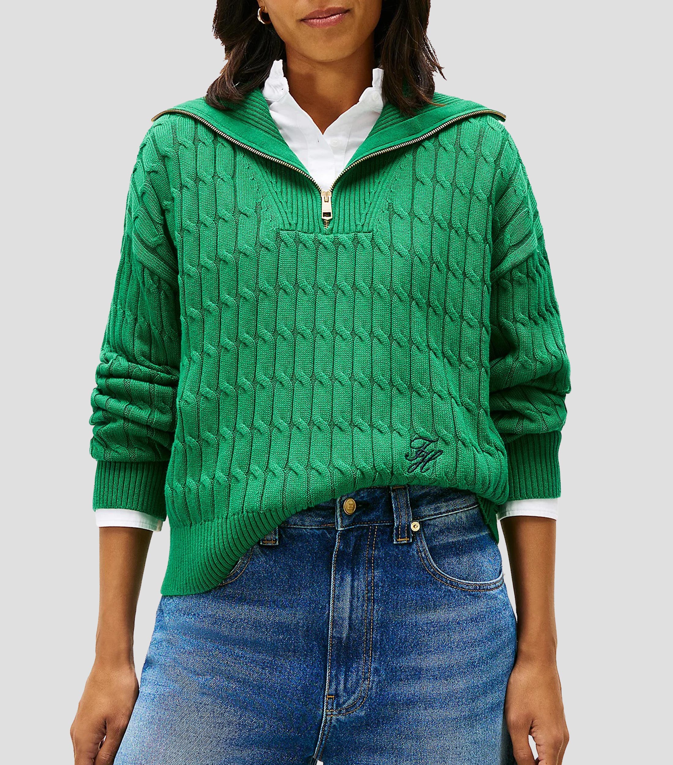 Suéter cuello V Mujer