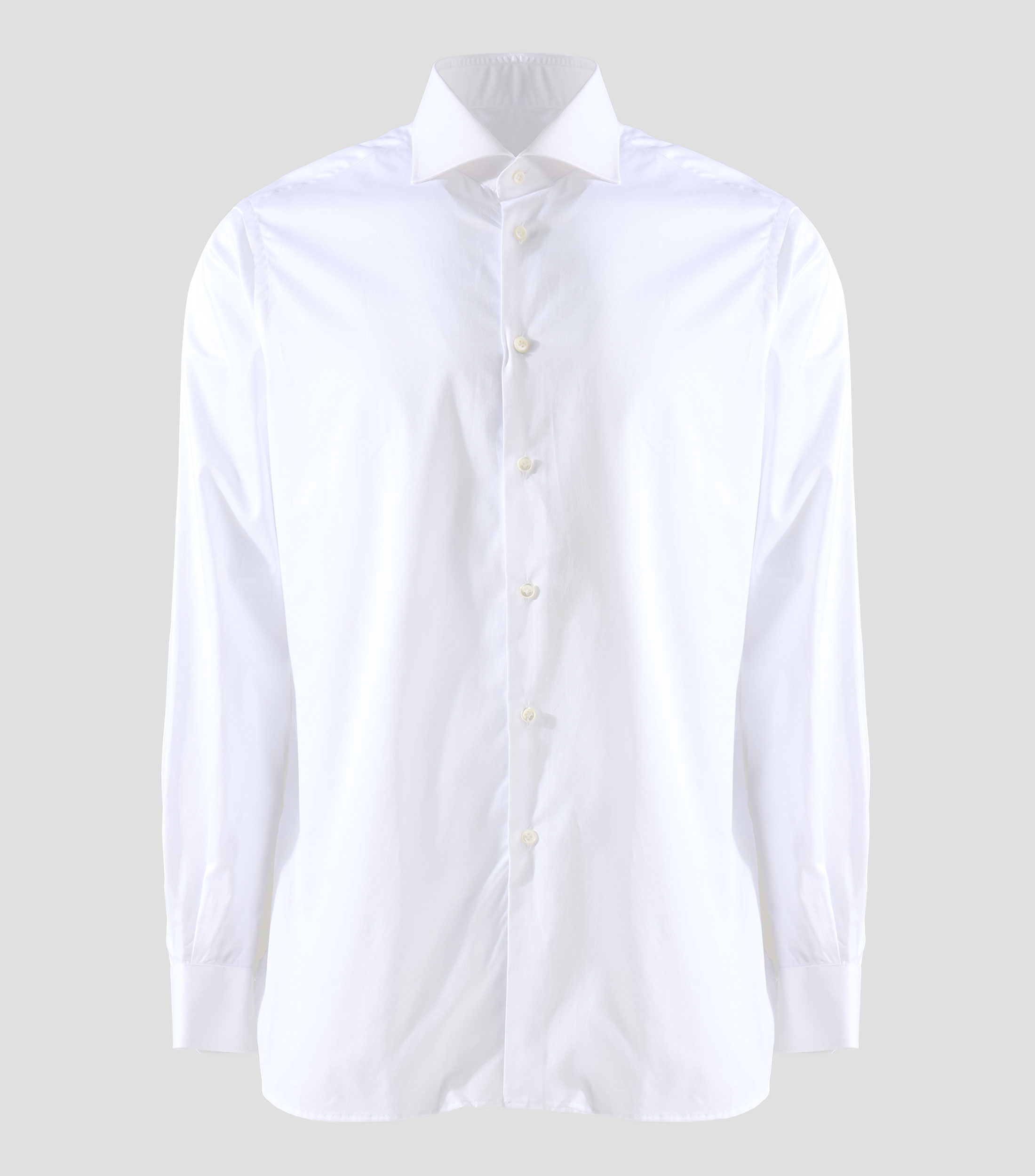 Camisa de vestir lisa de manga larga Hombre