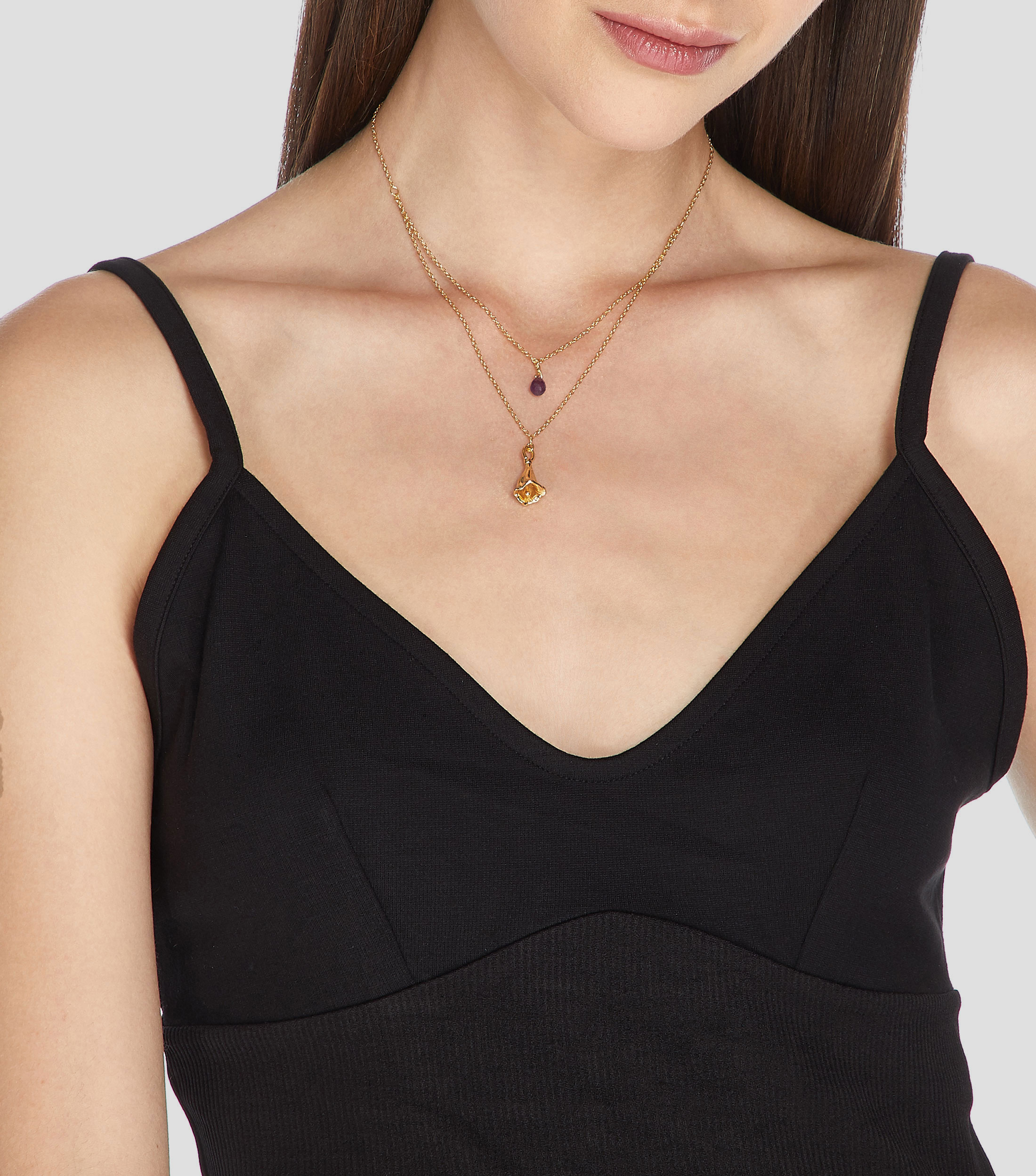 Collar flor de Jacaranda Mujer