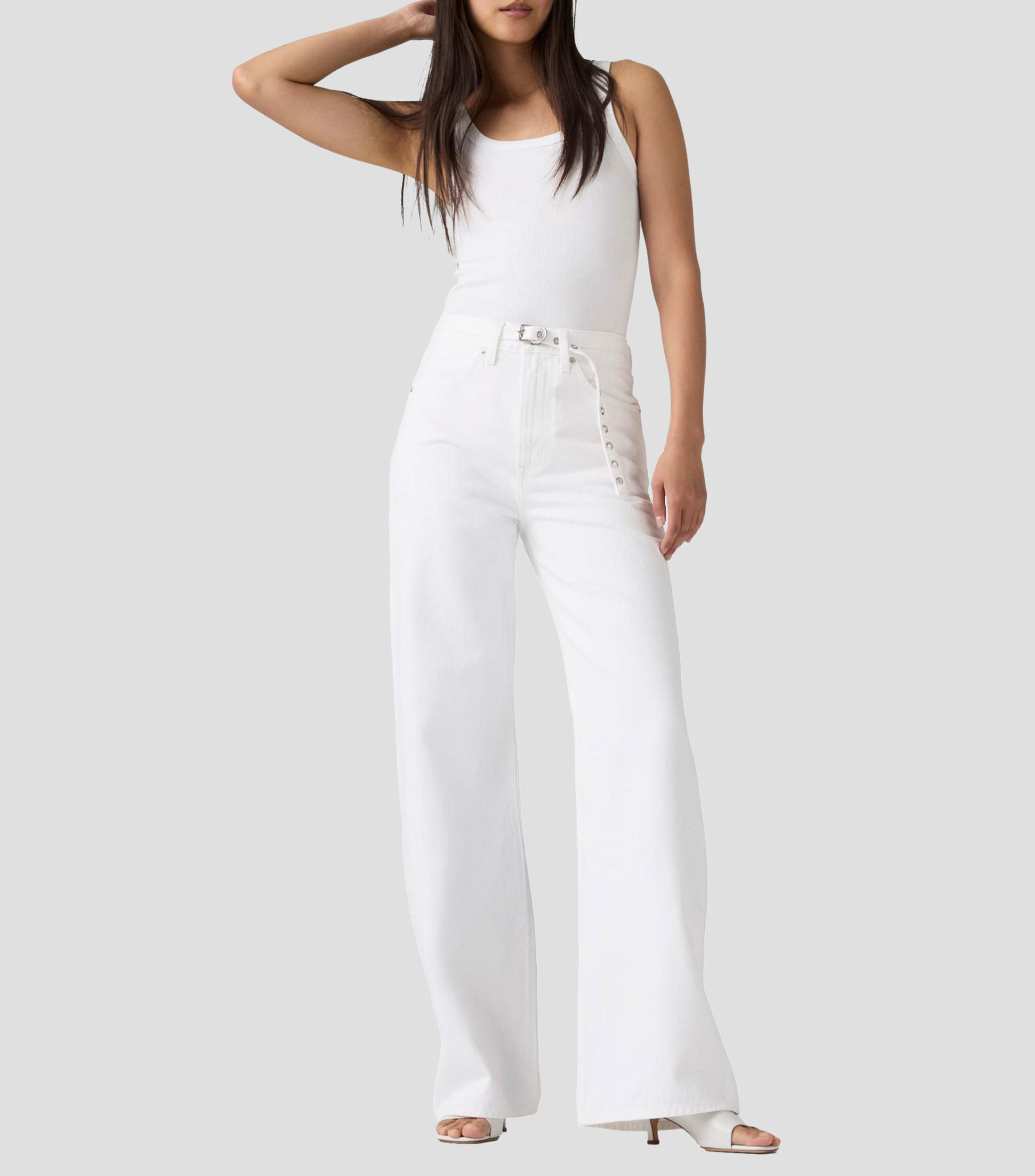 Jeans Wideleg liso Mujer