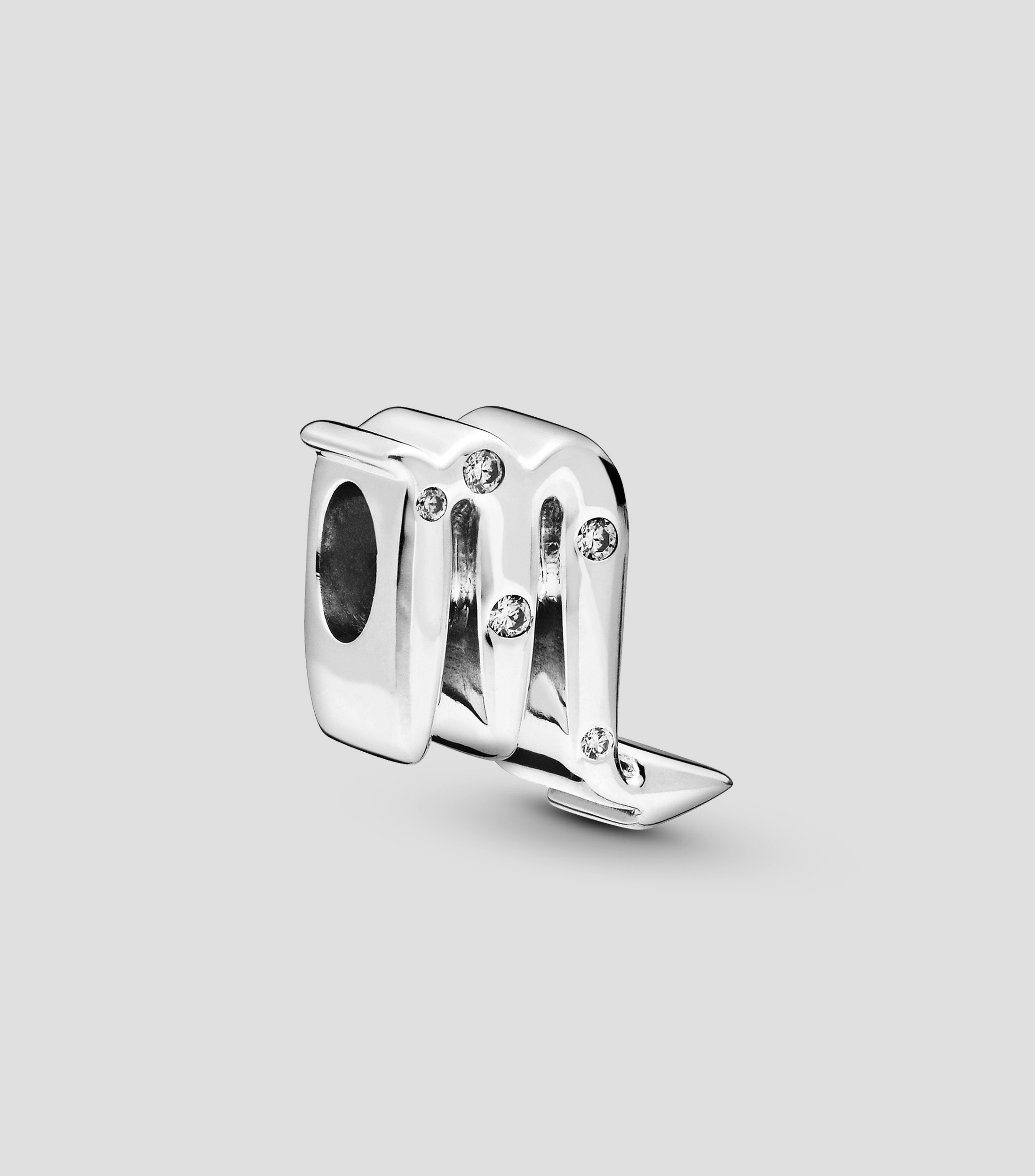 Charm Zodiaco Escorpión en plata .925 con zirconia cúbica Mujer