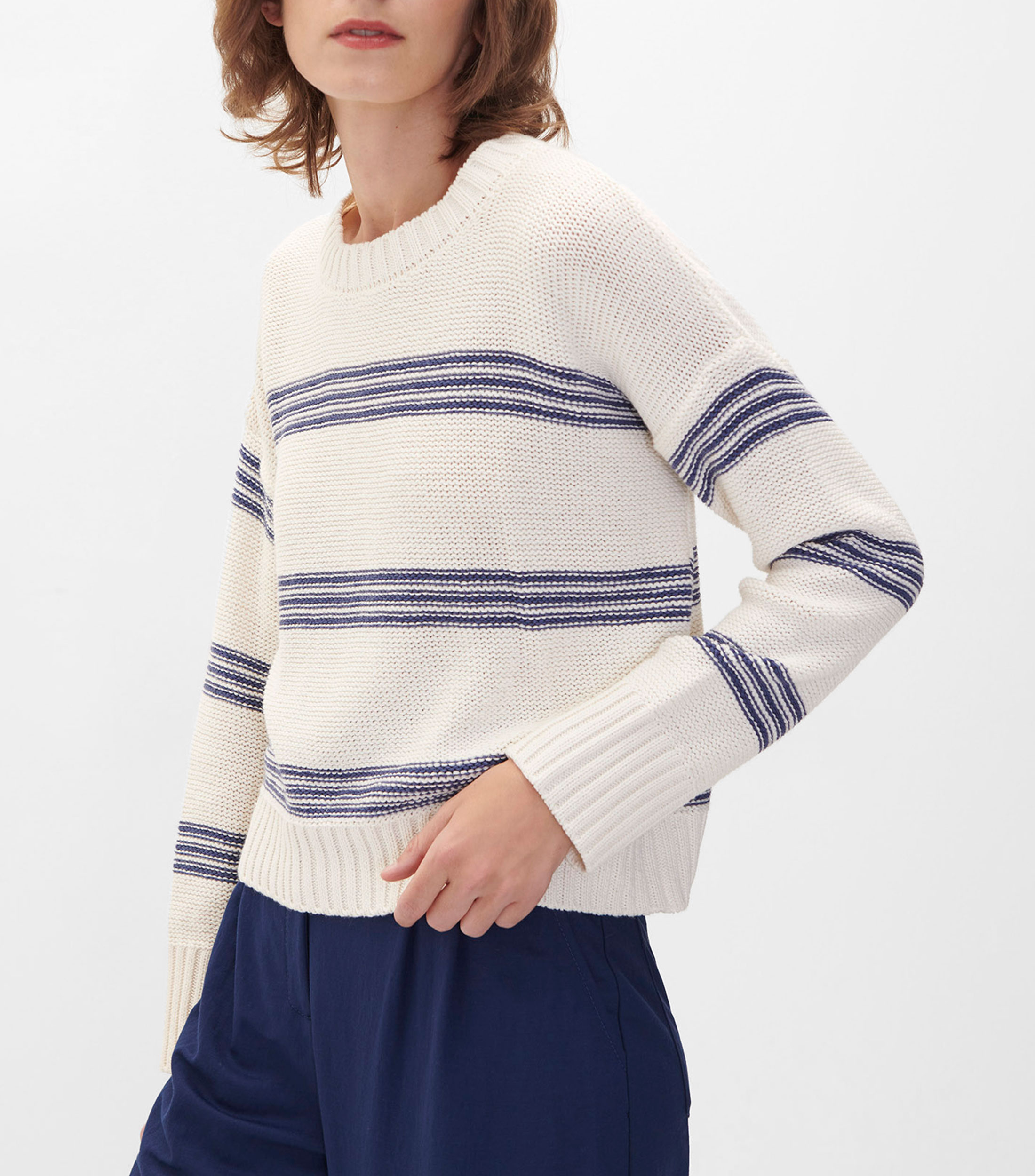 Pullover Tejido SuÃ©ter Blanco Tejido SuÃ©ter Corto Tejido SuÃ©ter