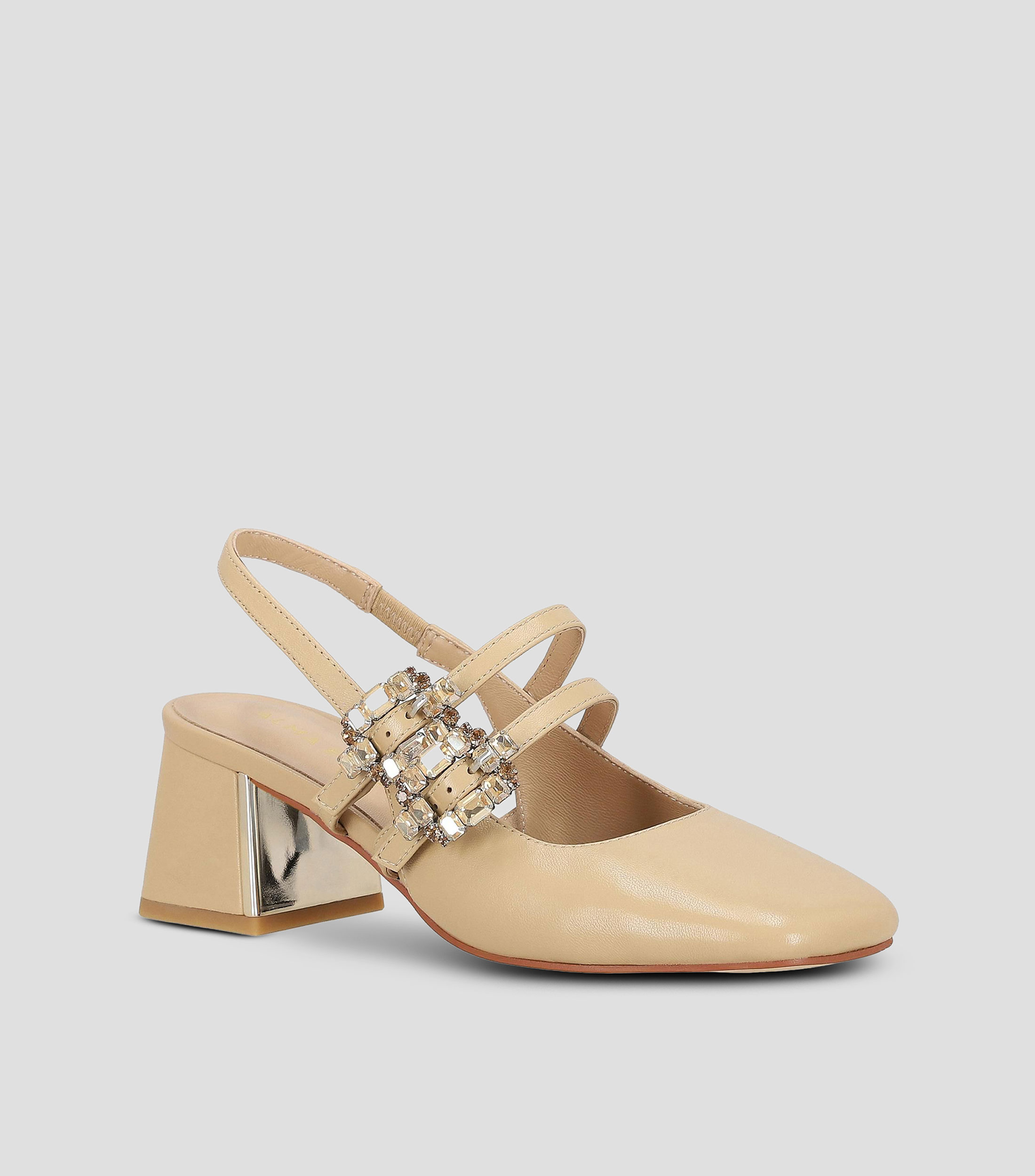 Zapatillas Casual Tacón Medio Cuadrado Mujer