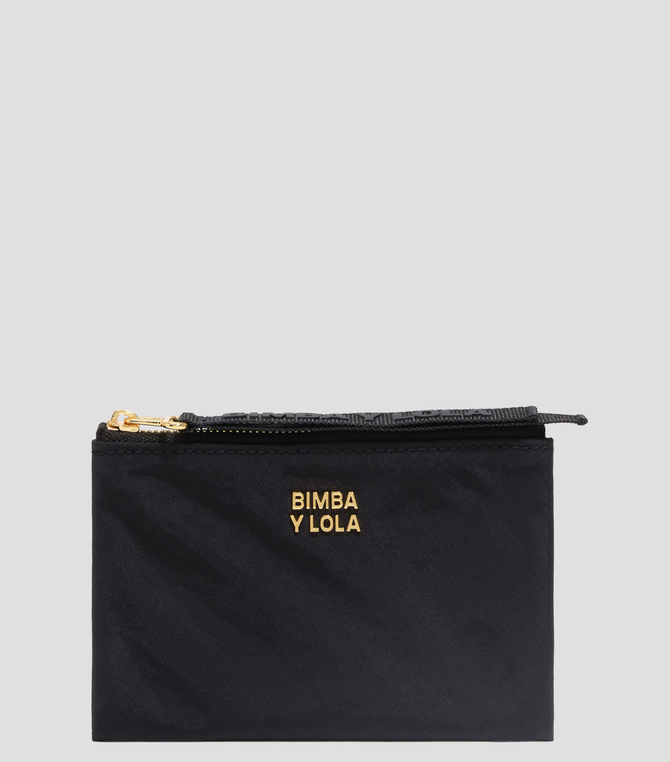 Monedero nylon negro Mujer