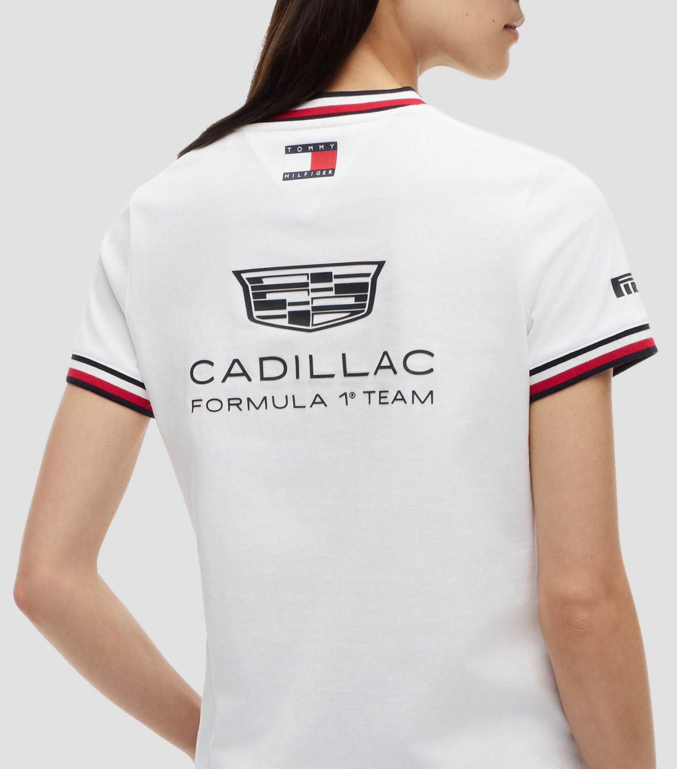 Playera cuello redondo manga corta con estampado Mujer