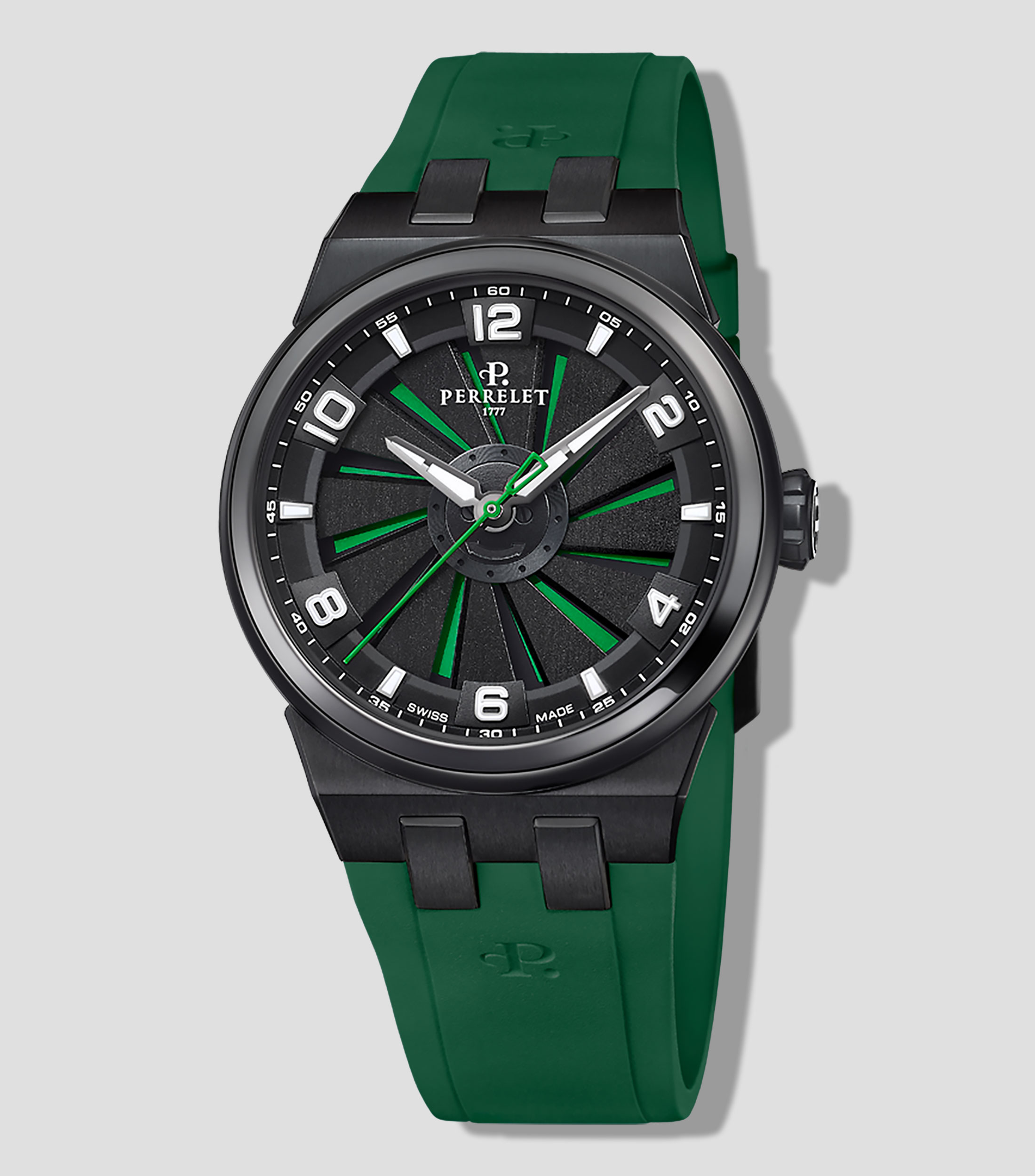 Reloj para Hombre Turbine Titanium 41 Casual Negro,verde