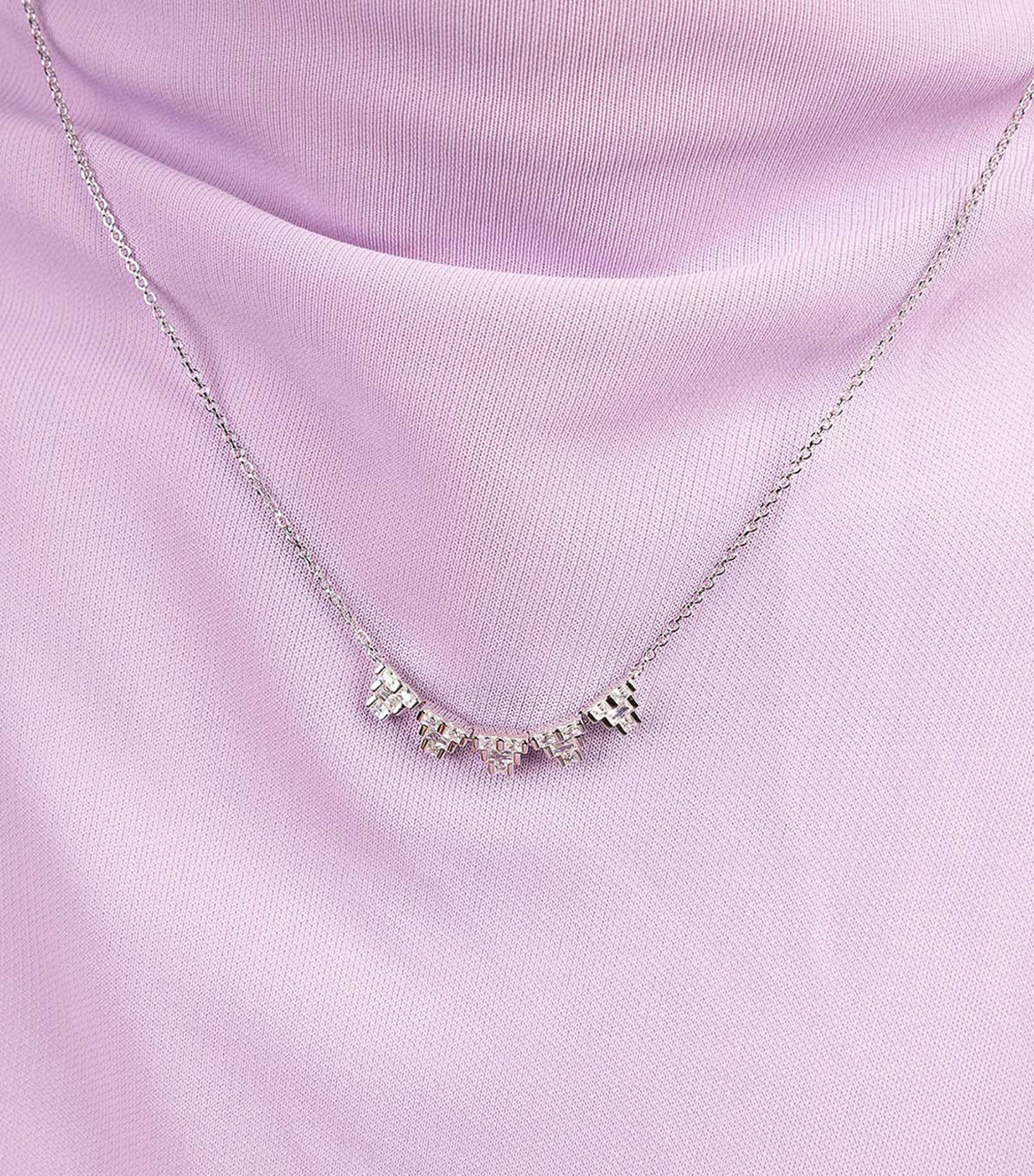 Collar en plata .925 con cristales Printemps Mujer