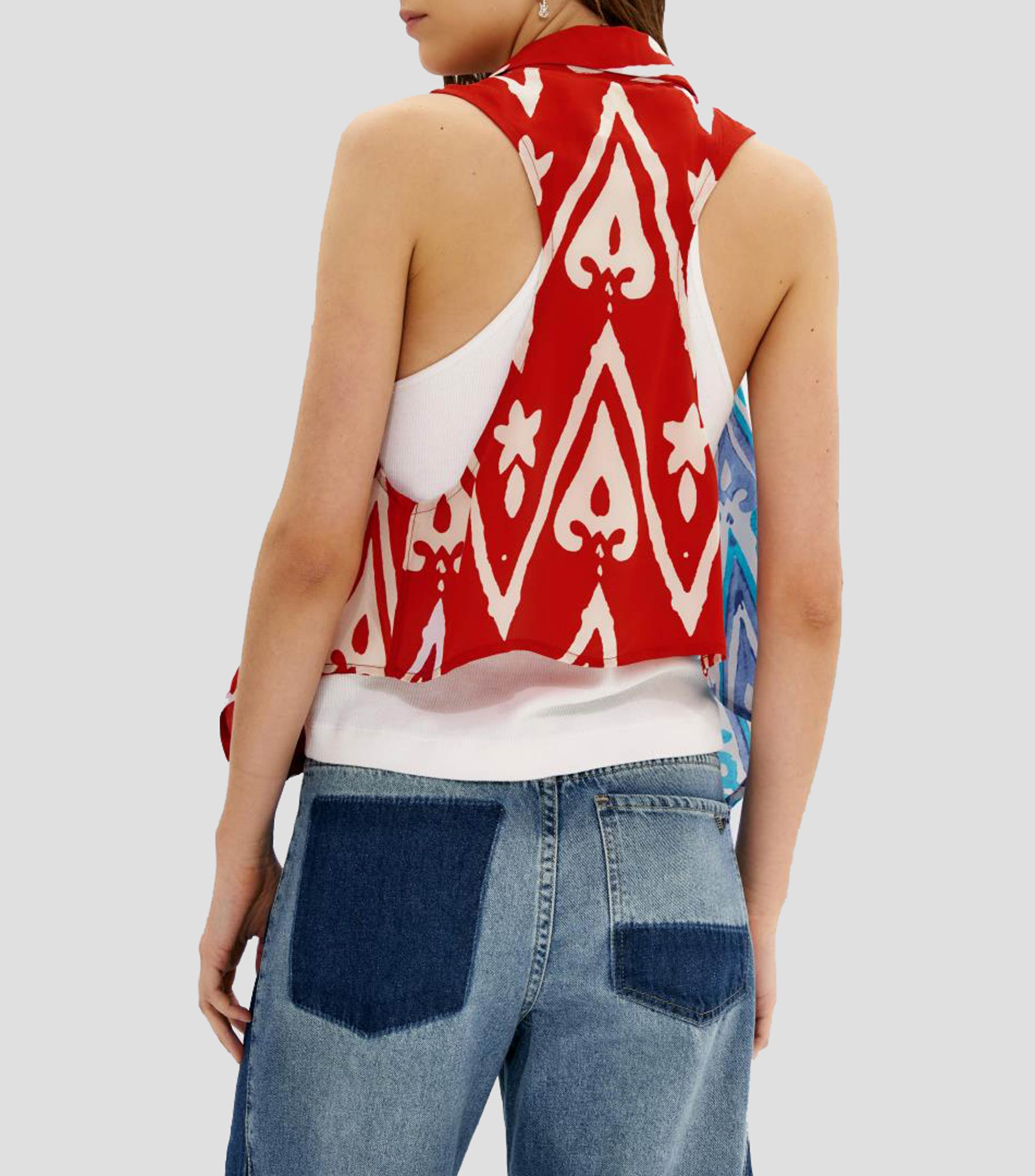Chaleco multicolor Mujer