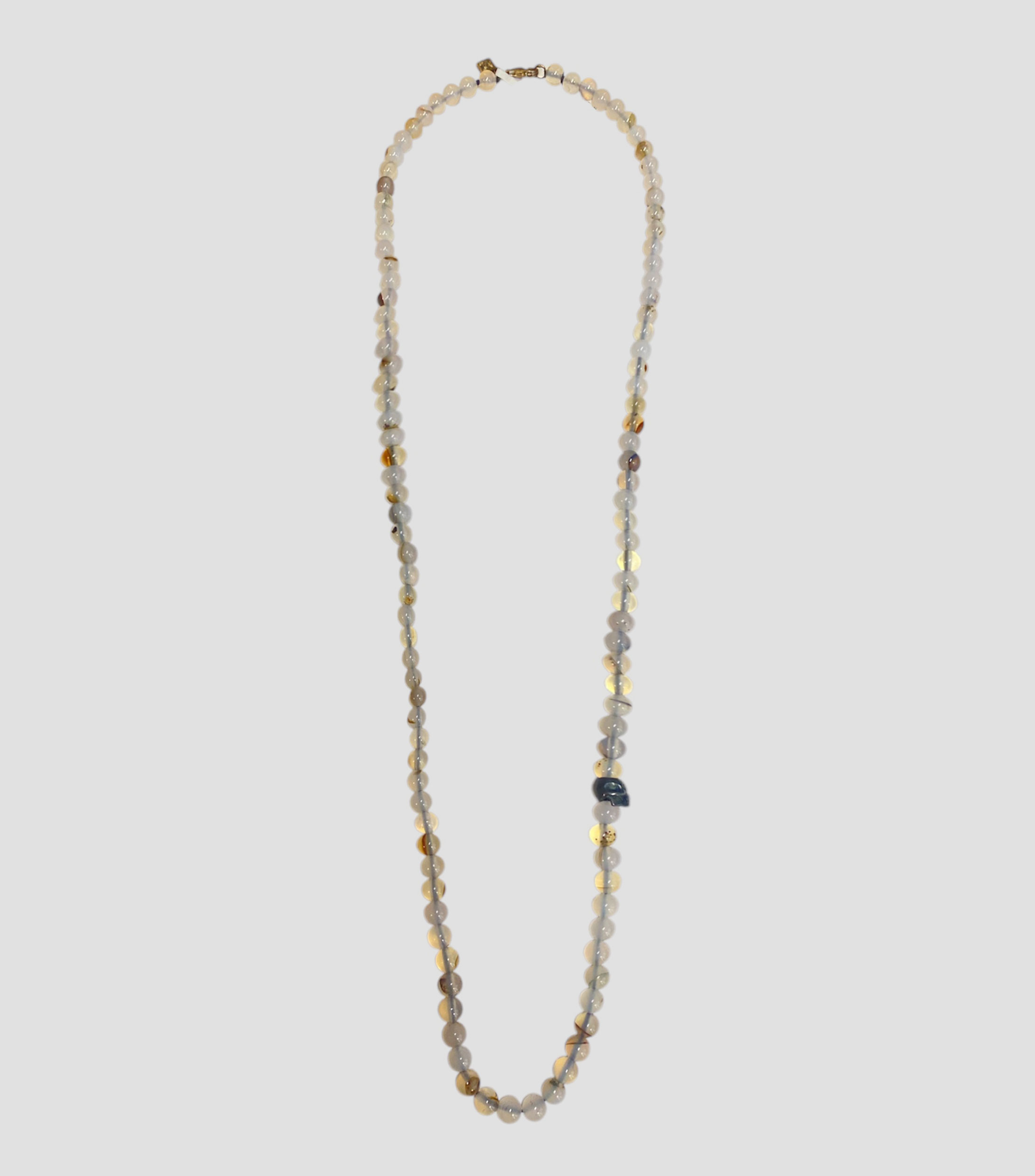 Collar en plata .925 con piedra agata Hombre