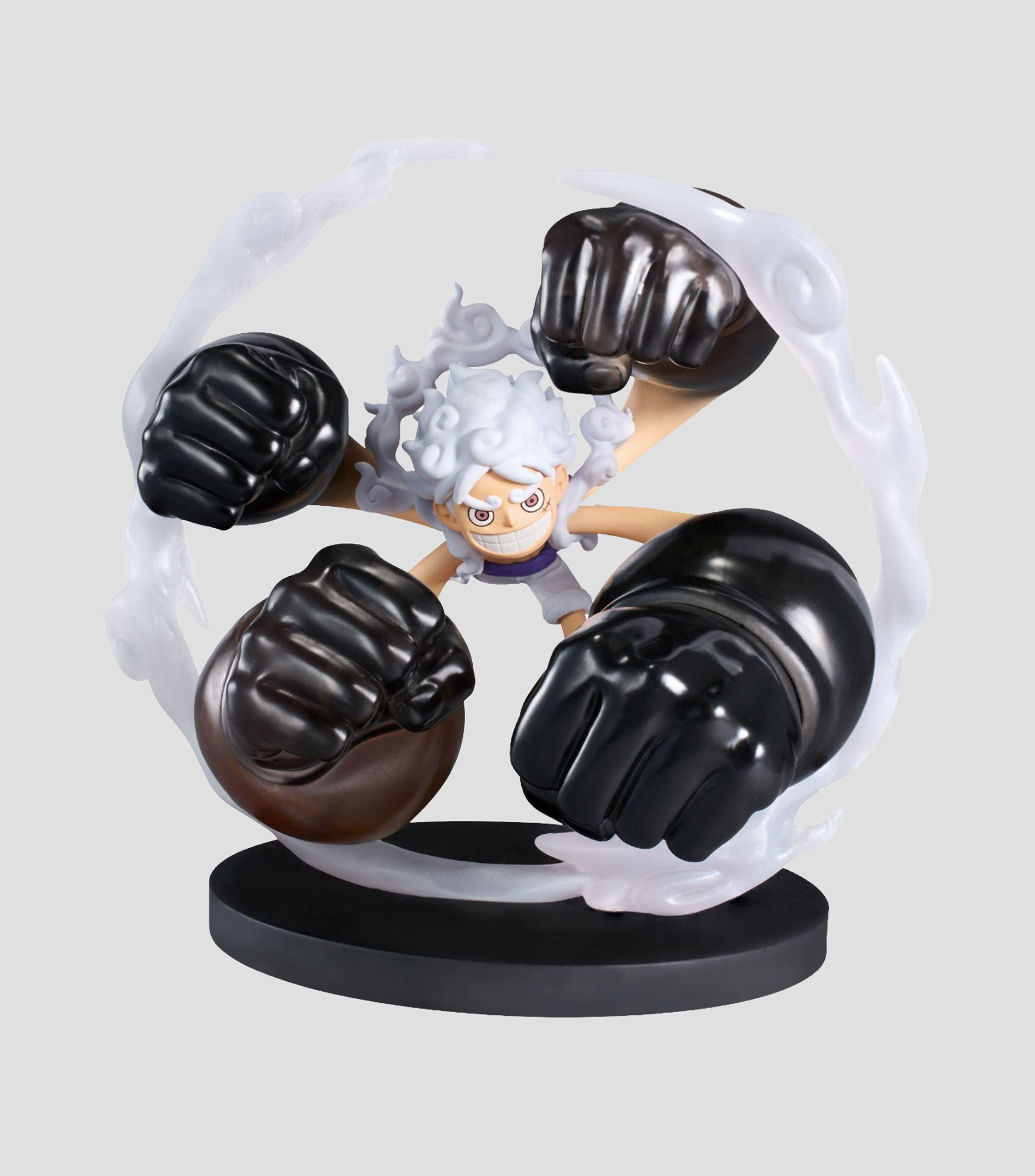 Figura de acción Monkey D. Luffy Gear 5 Gum-Gum Dawn Gatling - One Piece World Collectable