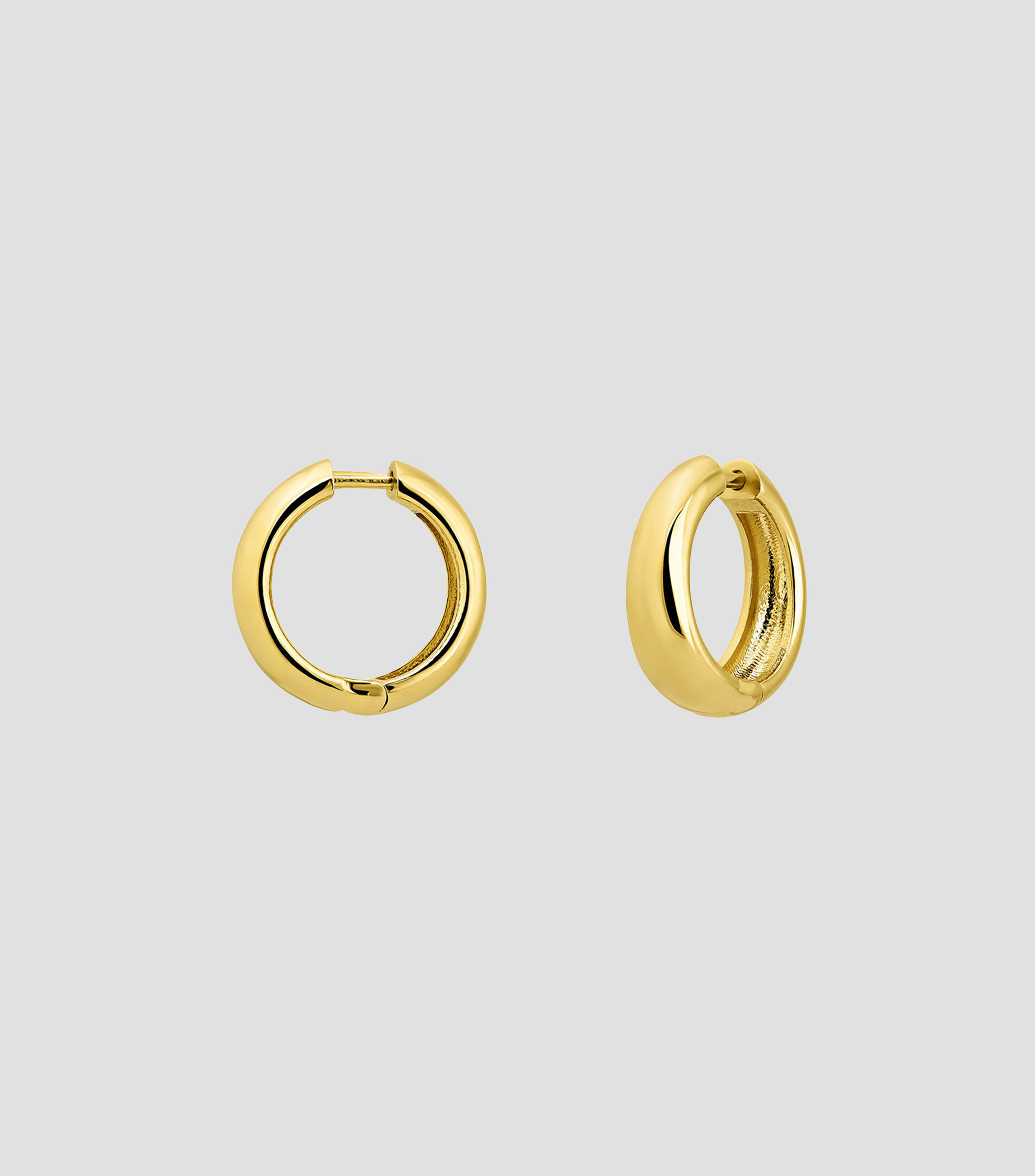 Aretes en Vermeil amarillo Hooped Mujer