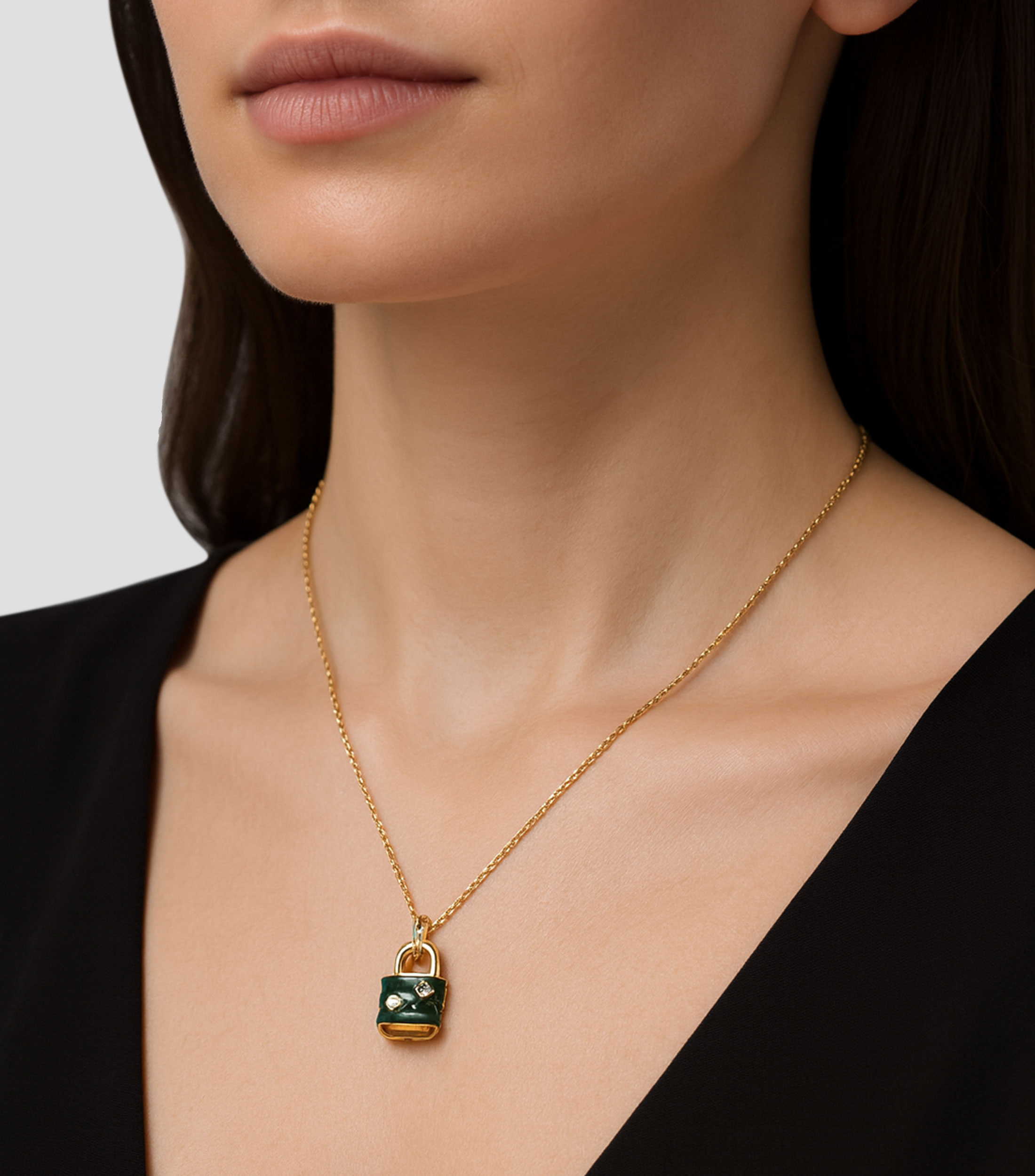 Collar Guess My Secret con piedra y cristales Mujer