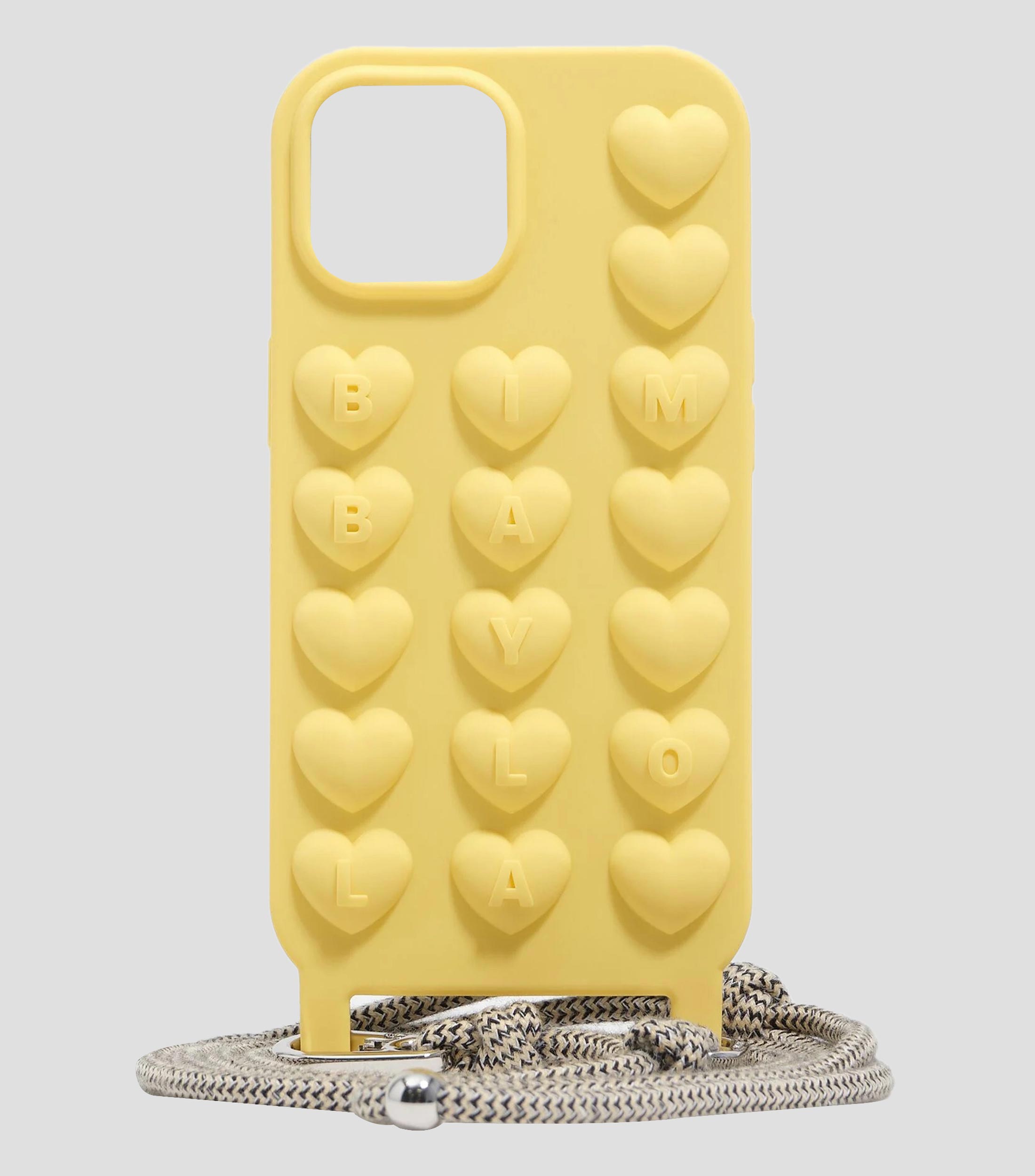 Funda de silicona con cuerda para para iPhone 15