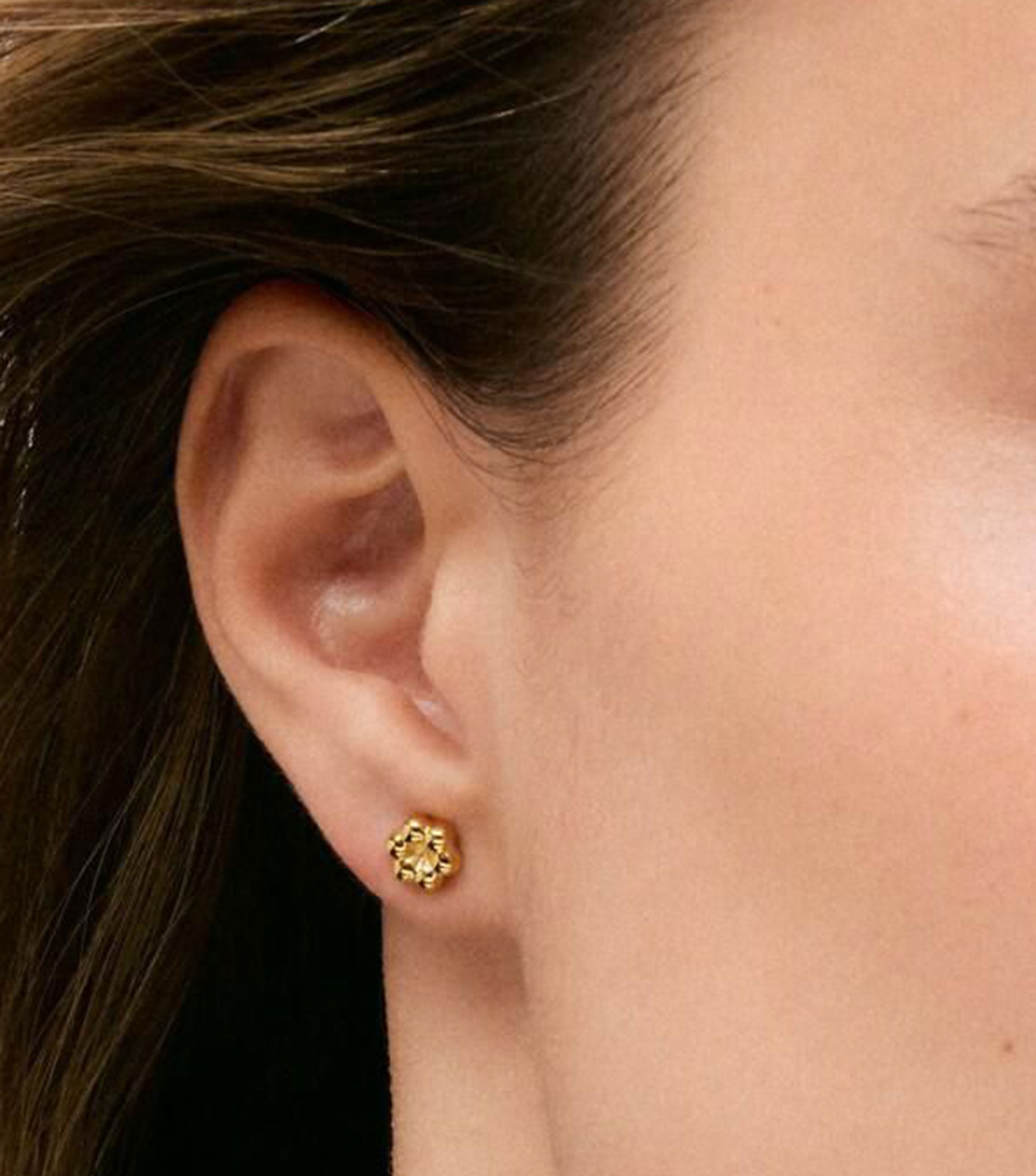 Aretes en Plata Bold Motif Mujer