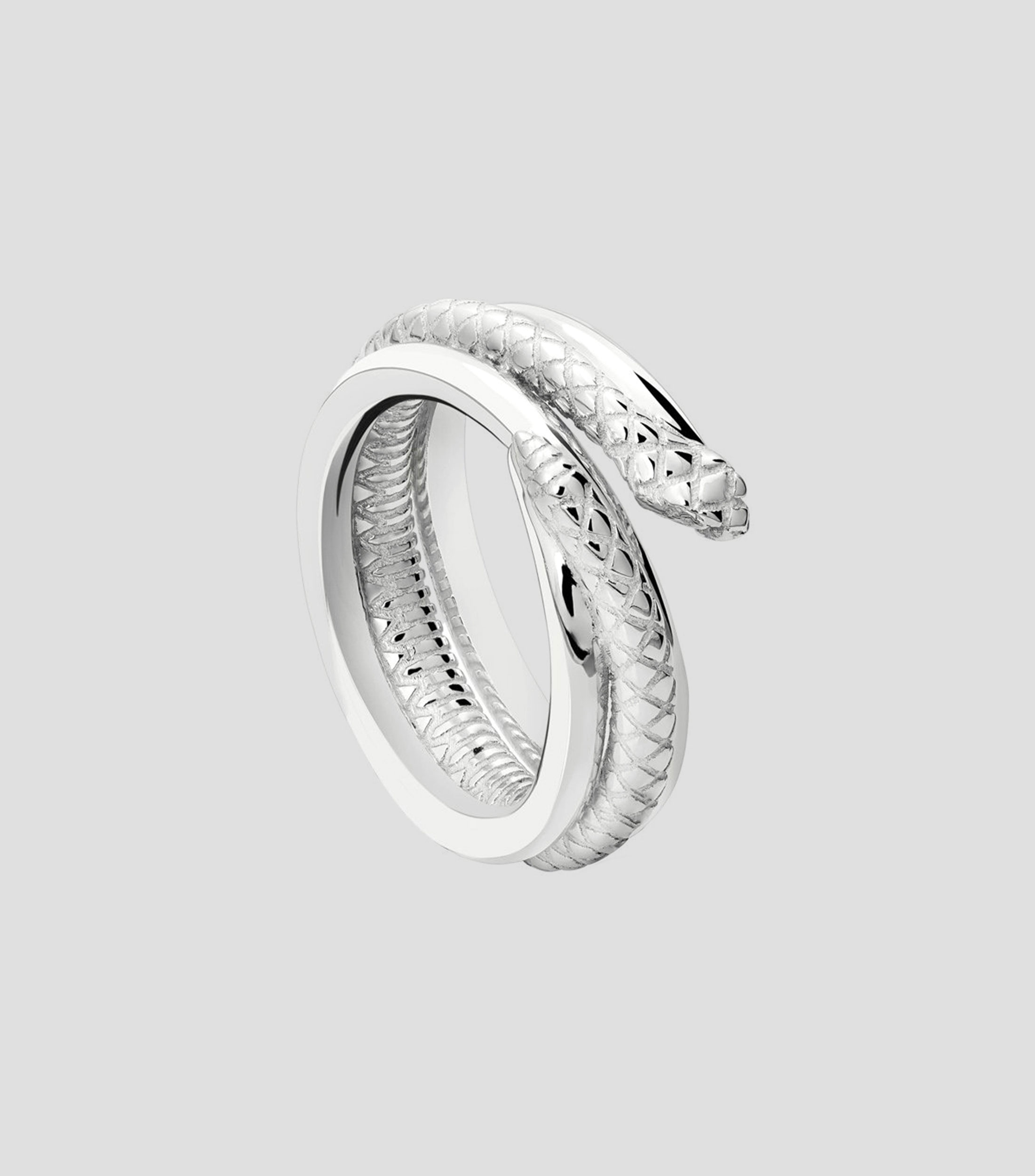 Anillo en plata Serpiente Mujer