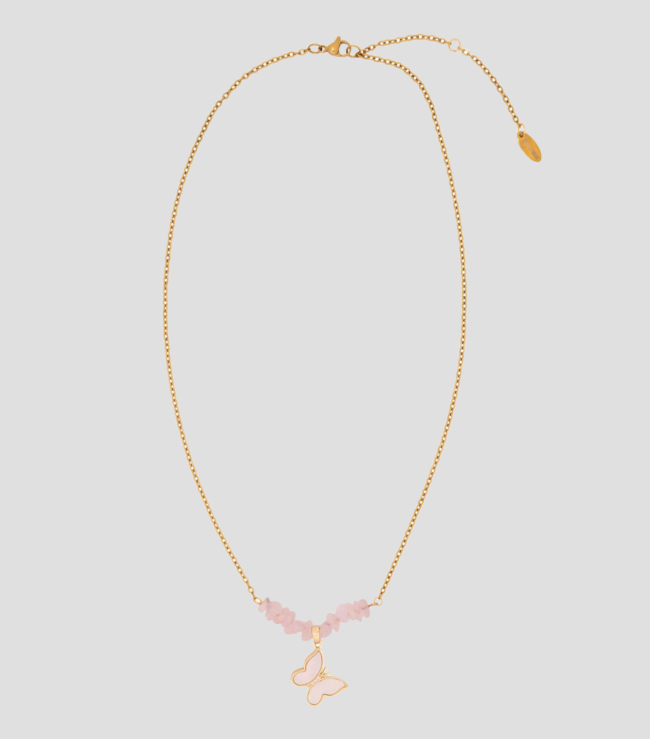 Collar con dije de mariposa Mujer