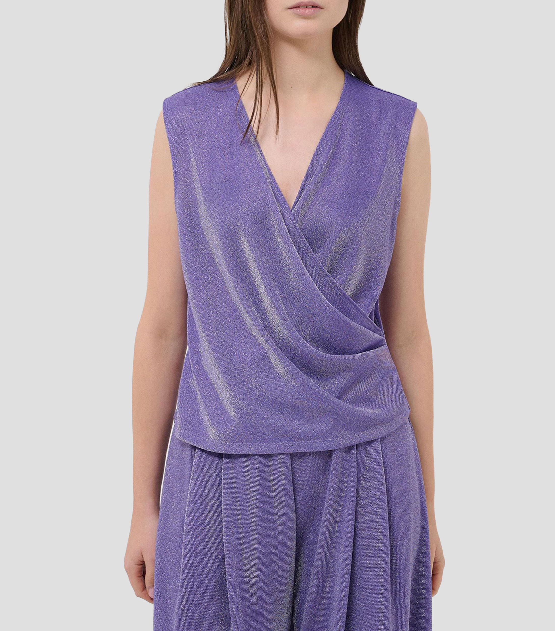Blusa fantasía sin mangas Mujer
