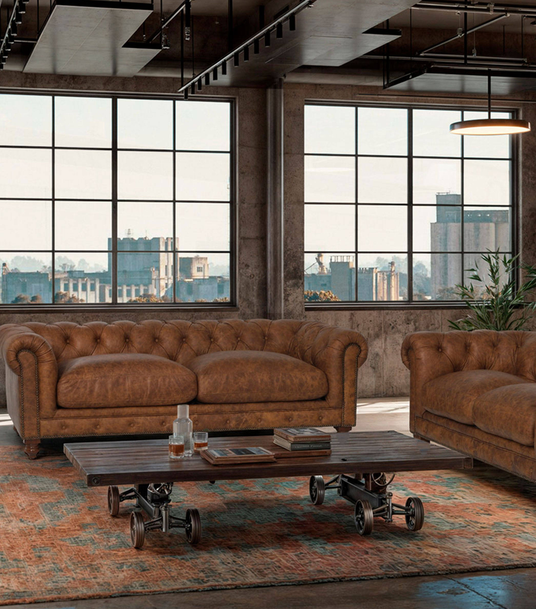 Sillon en piel Malt Whisky