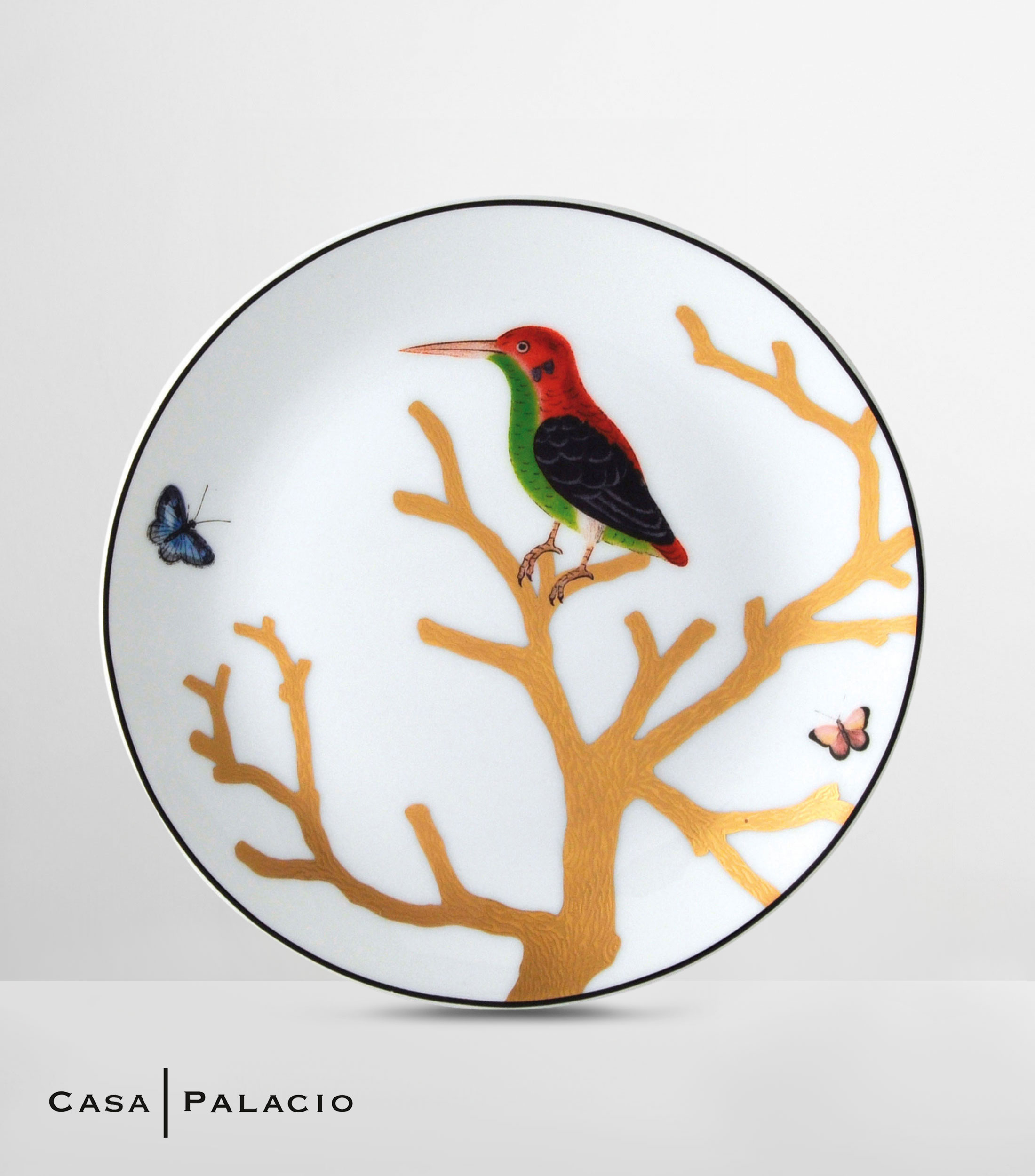 Plato para Pan Aux Oiseaux con ave