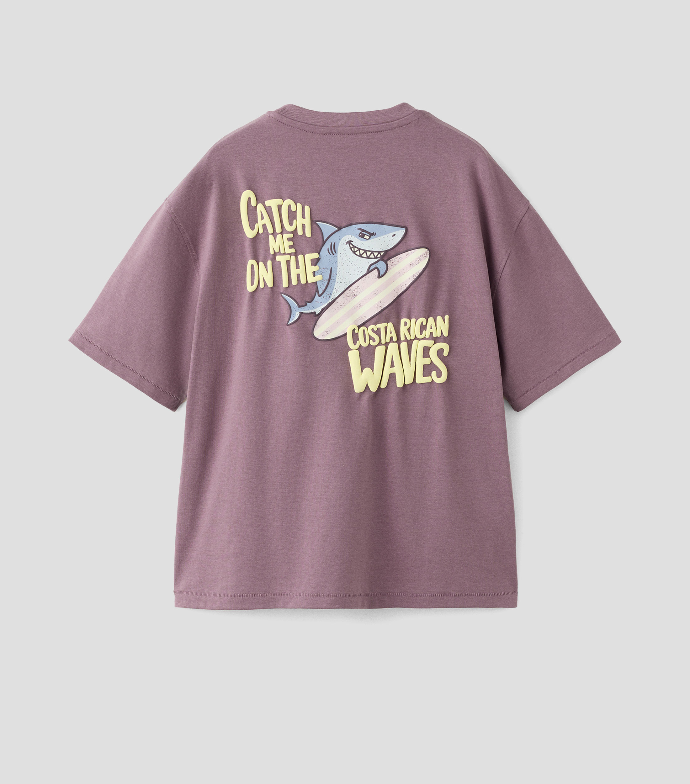 Playera cuello redondo manga corta estampada Niño