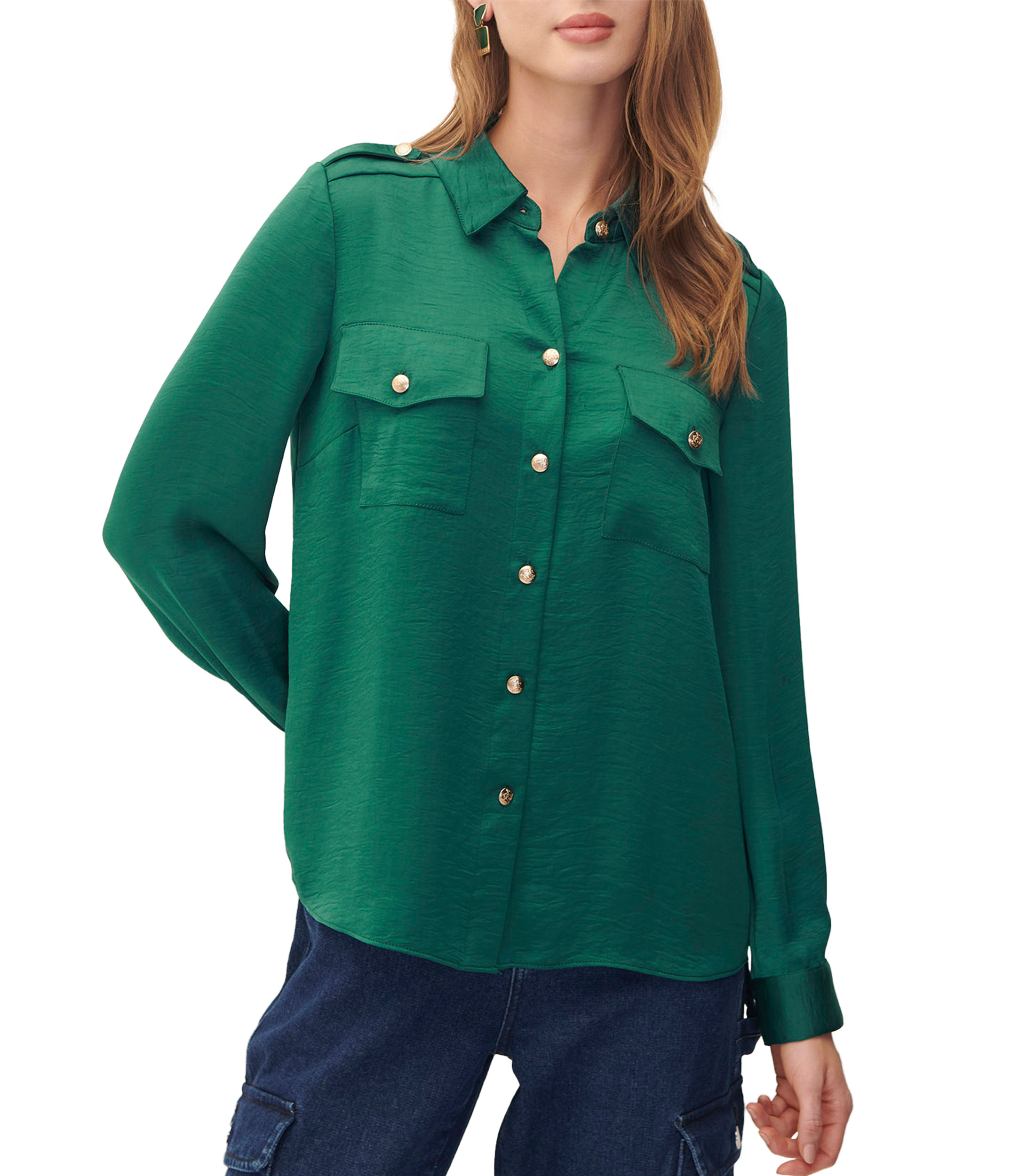 Cómo Combinar Blusa Camisas Verde Esmeralda Mujer Julio: Blusa