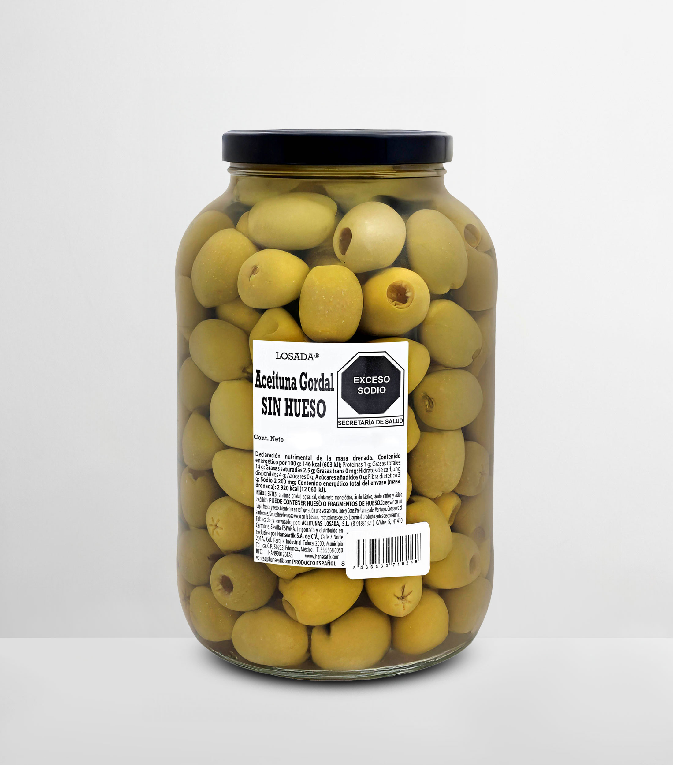 Aceitunas Gordal, 3.85 Kg