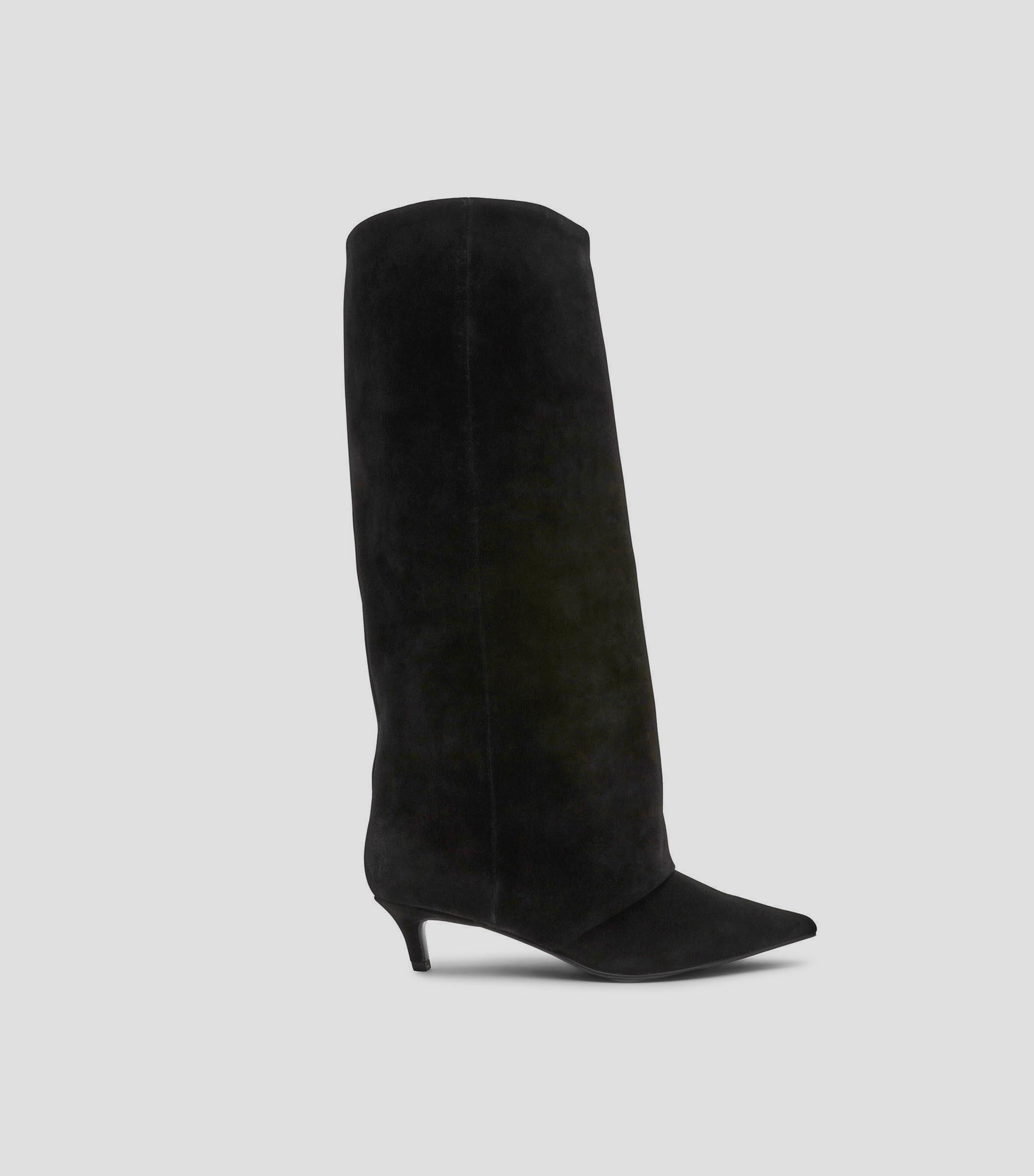 Botas casuales largas con tacón medio y delgado Mujer