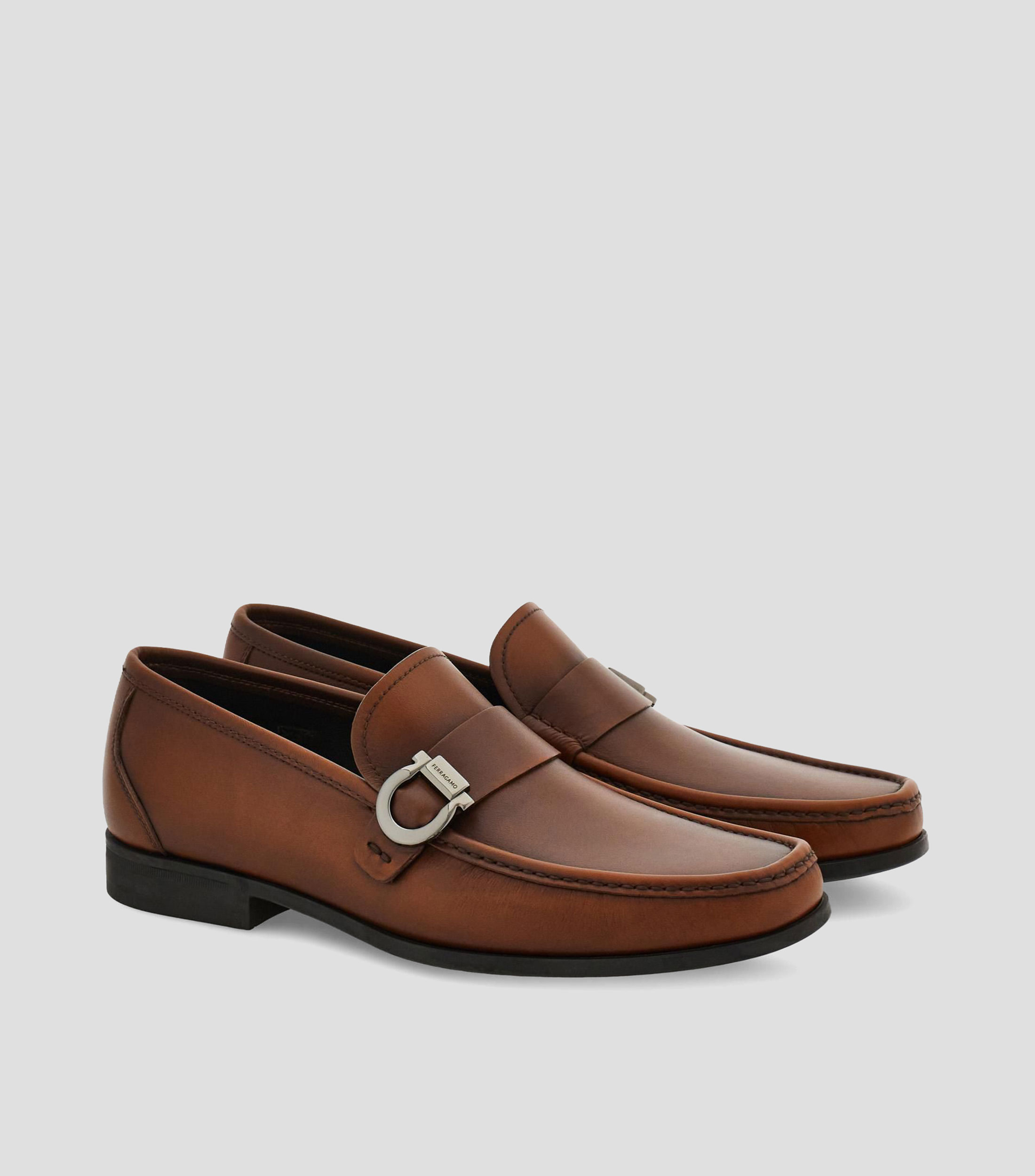Mocasines en piel Hombre