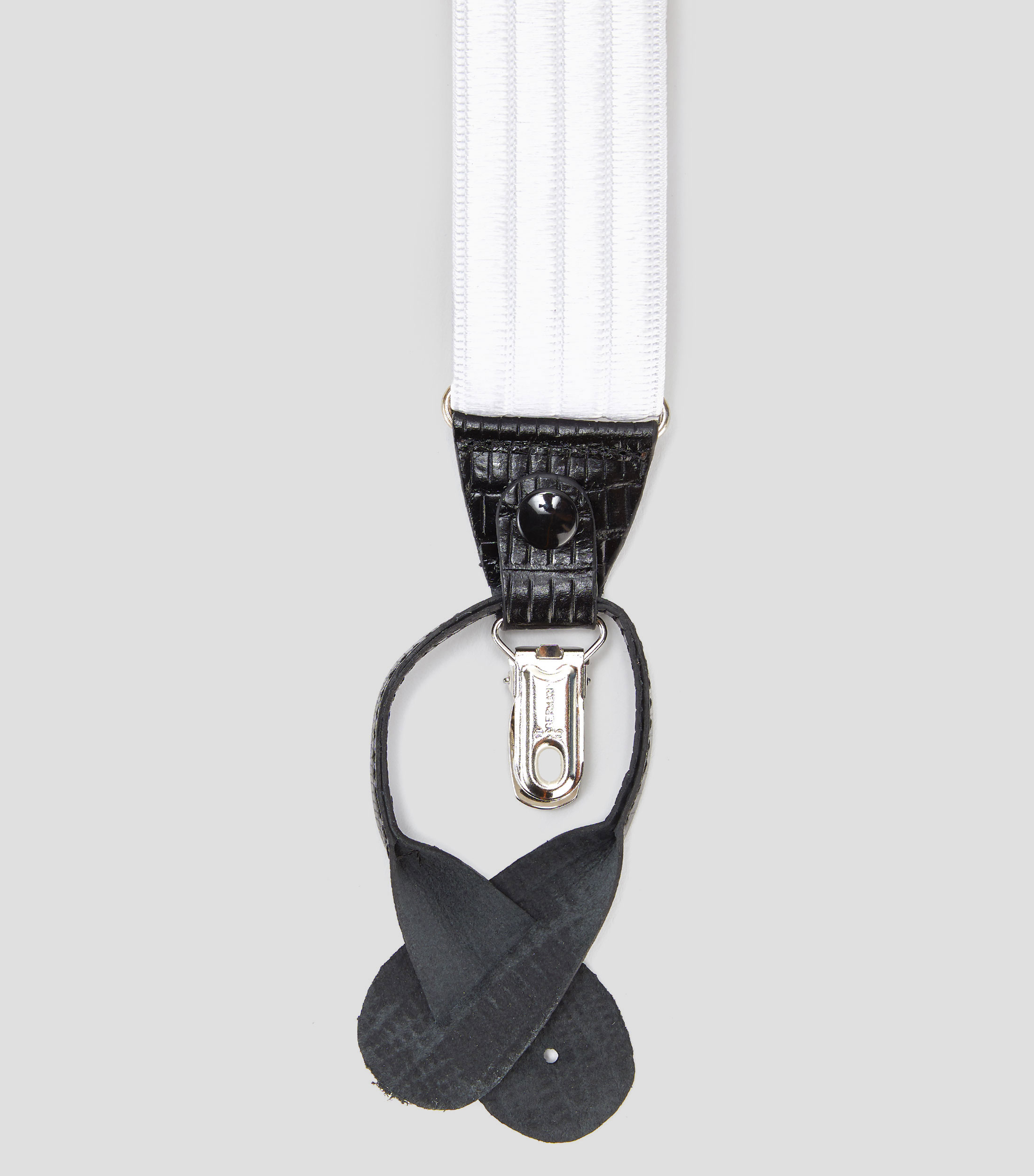 Tirantes en textil blanco Hombre