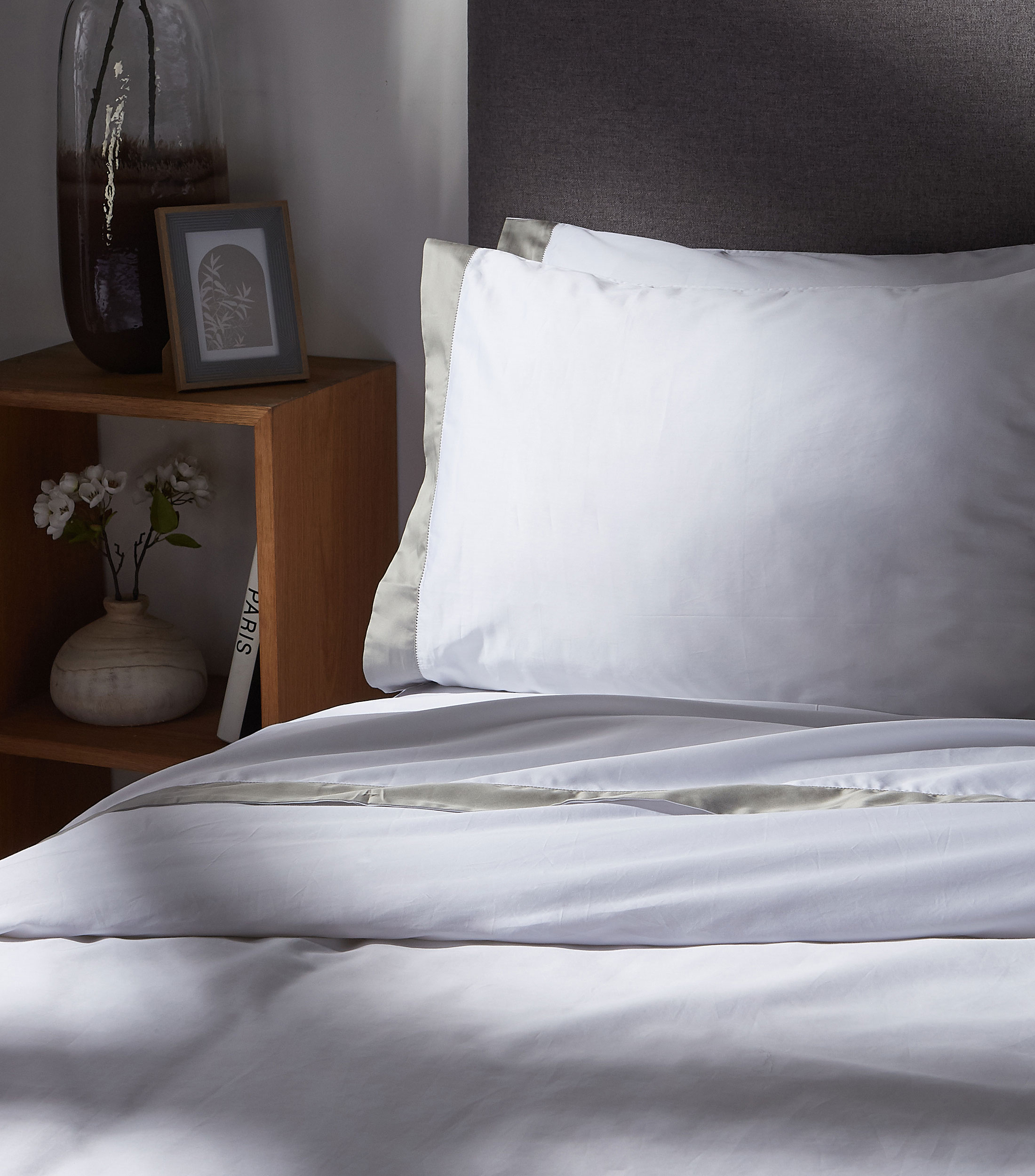 Funda para Duvet Matrimonial, Queen Size en Algodon London Blanco