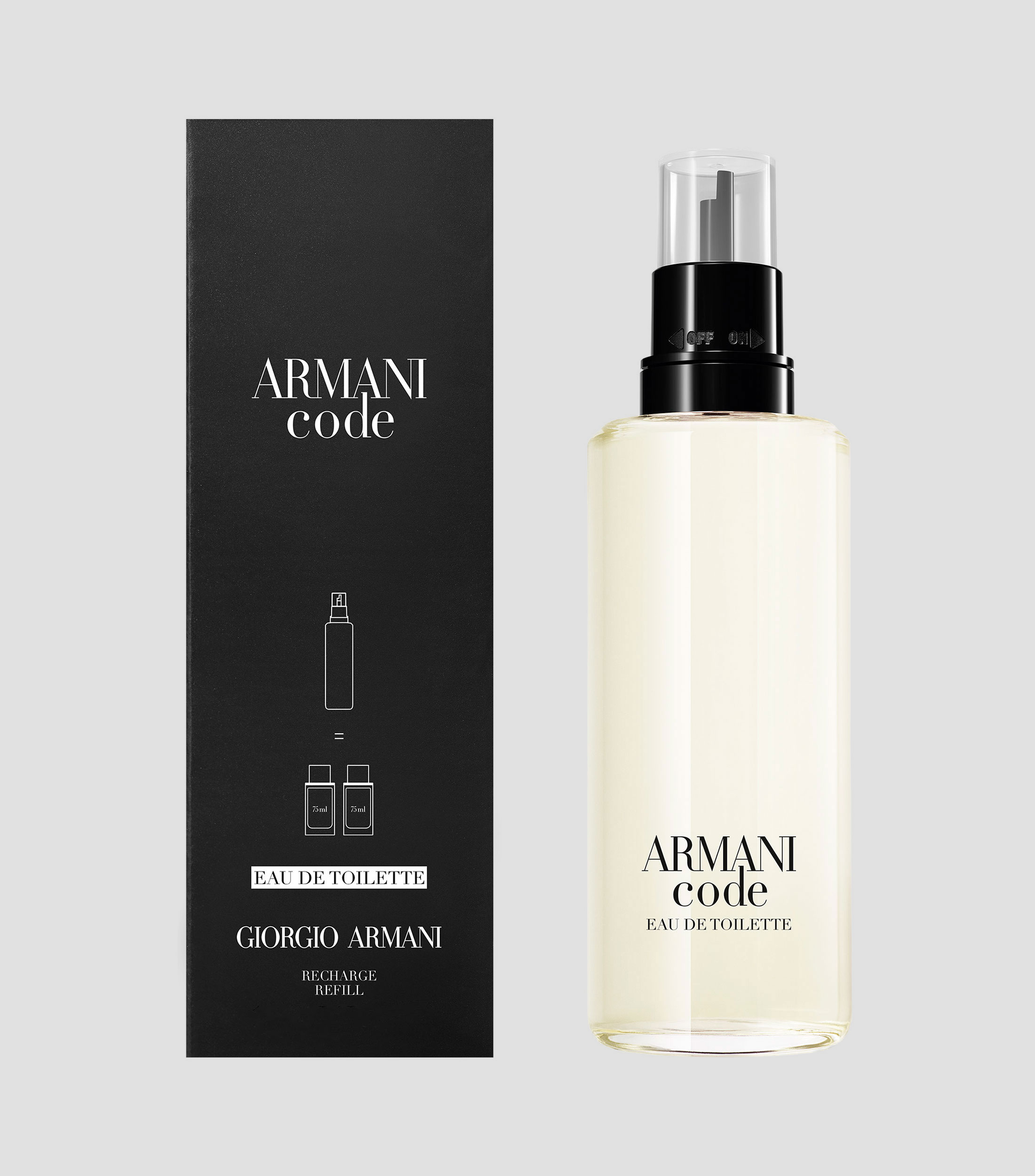 Perfume Refill Armani Code, Eau de Toilette 150 ml para Hombre