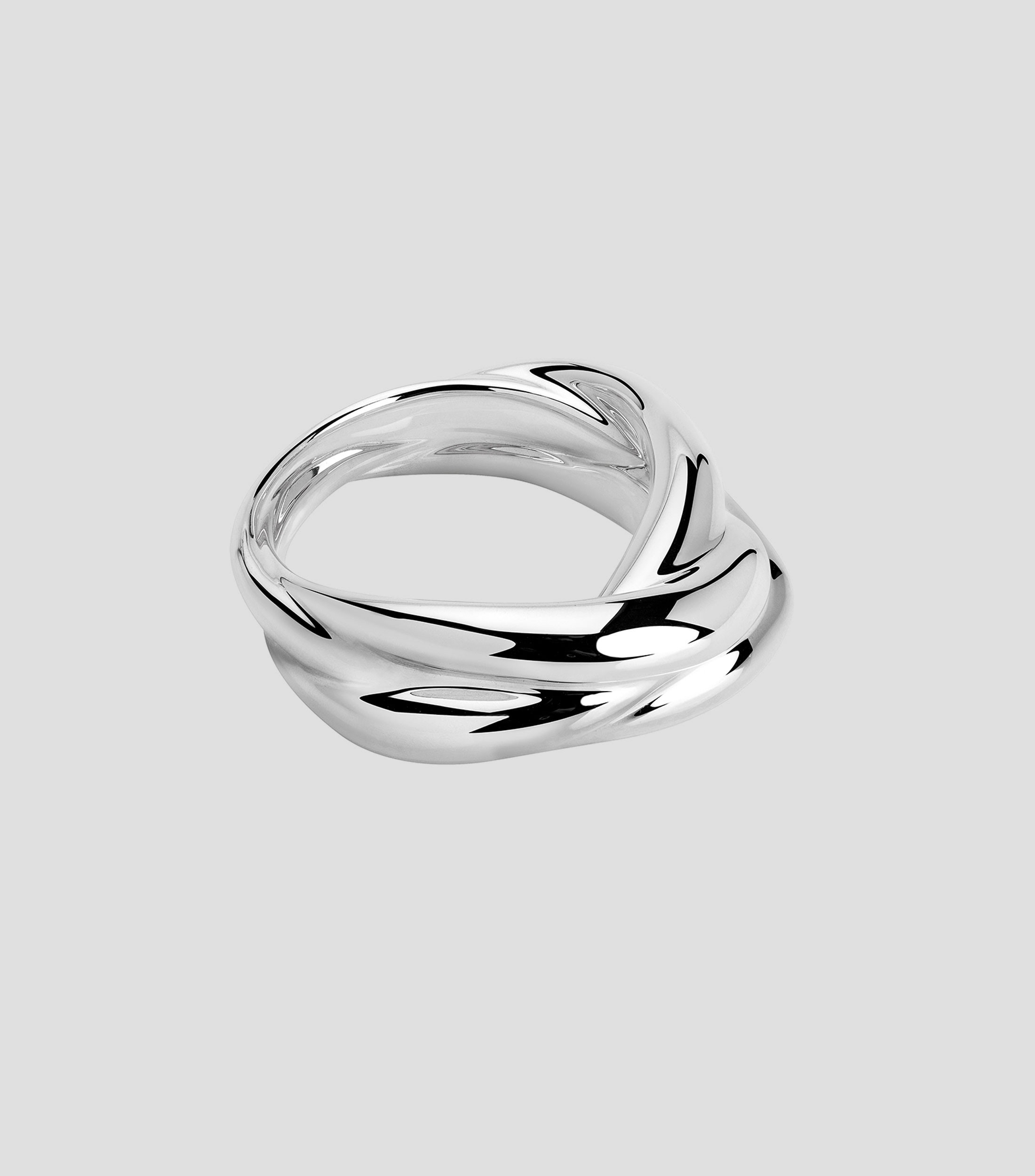 Anillo en plata trenzado Mujer