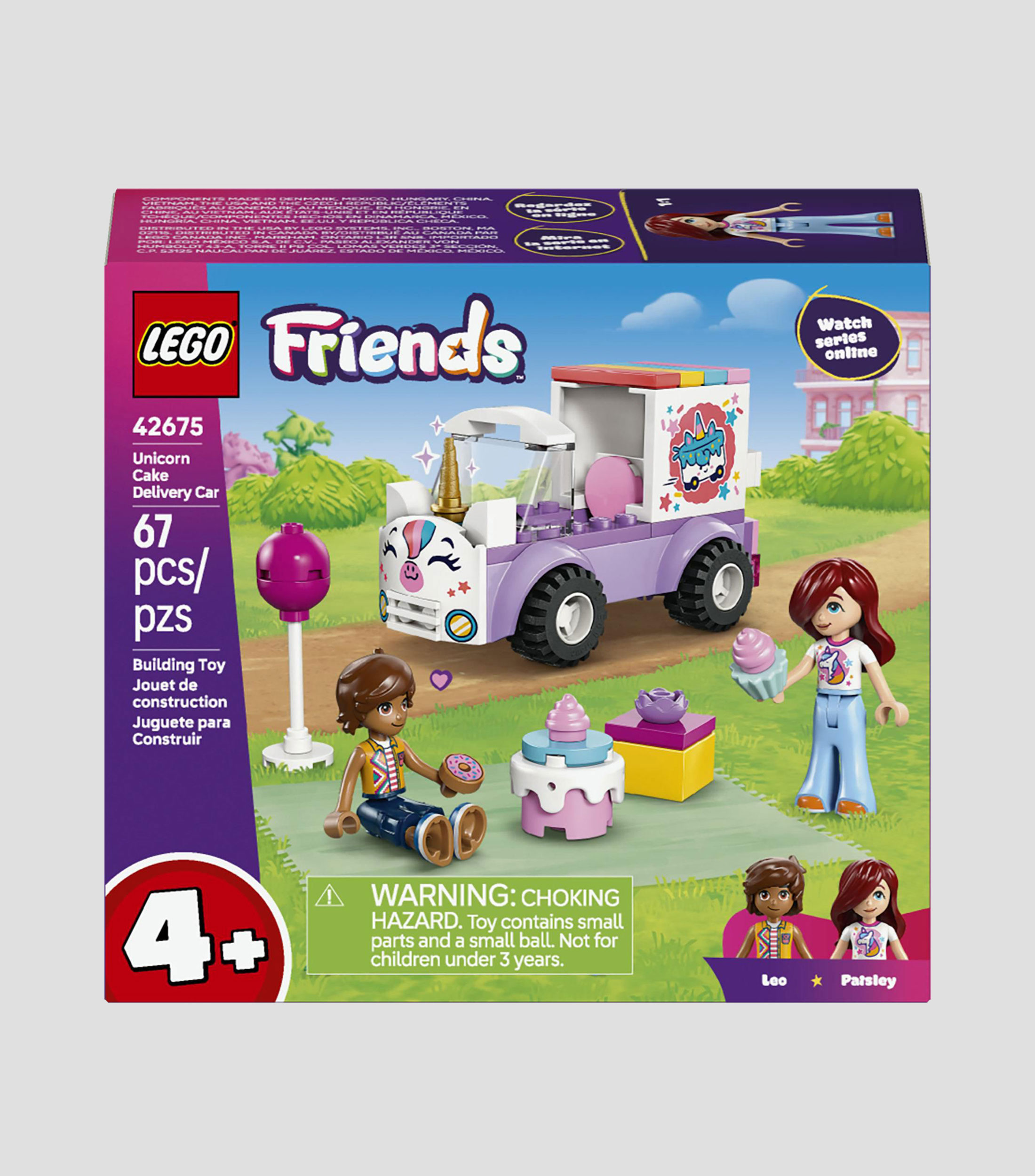 Lego Friends, Auto-Unicornio de Reparto de Pasteles