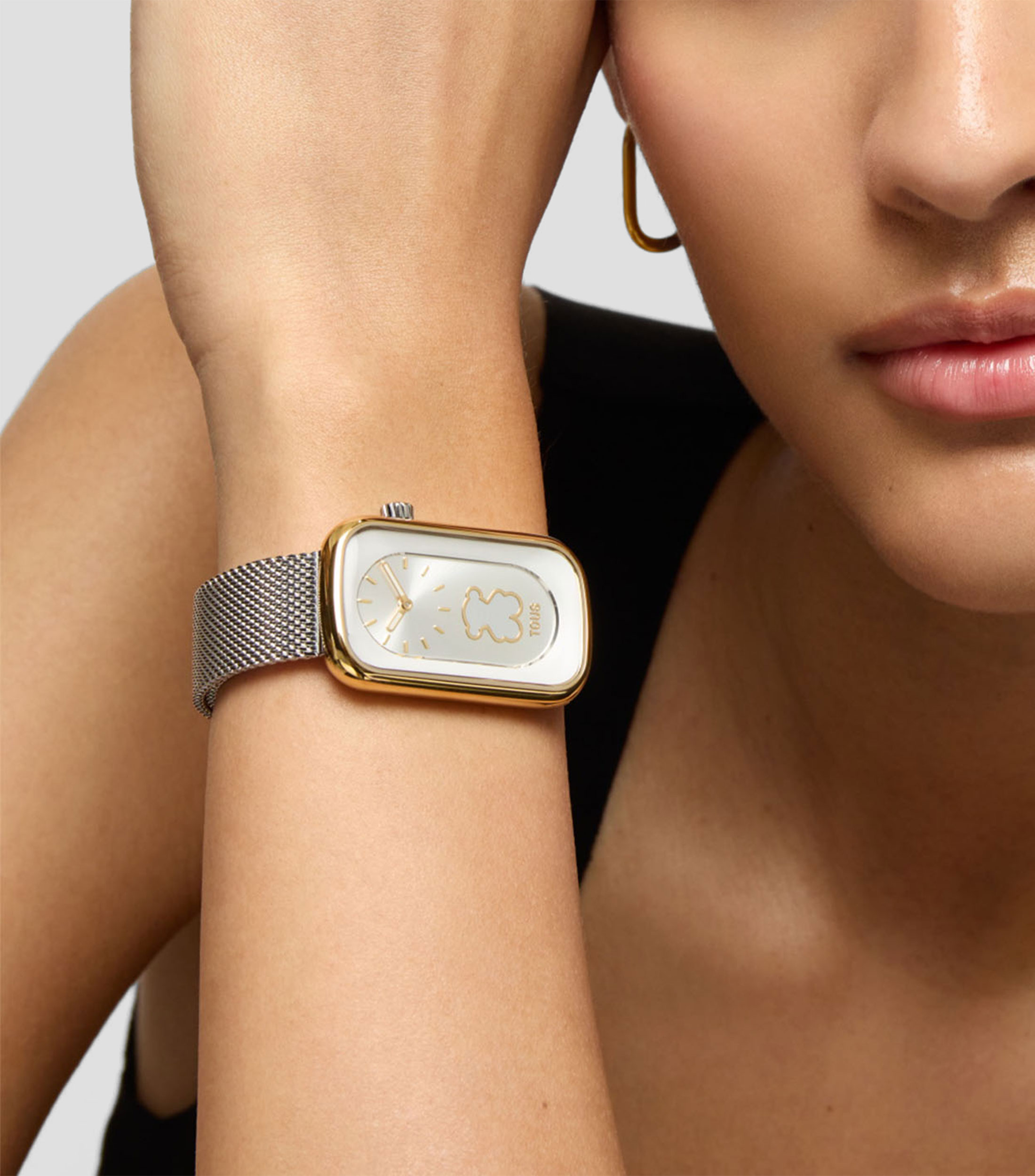Reloj para Mujer T-Band Club Casual Dorado, Plateado