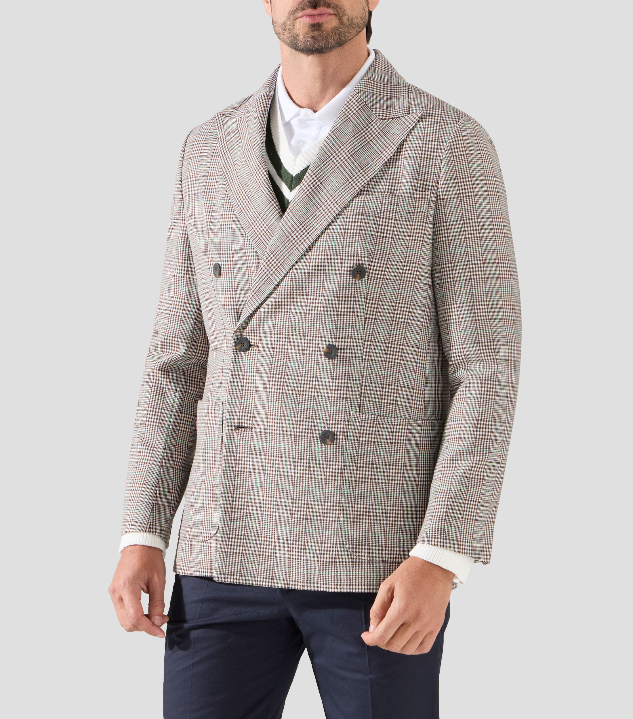 Blazer a cuadros Hombre